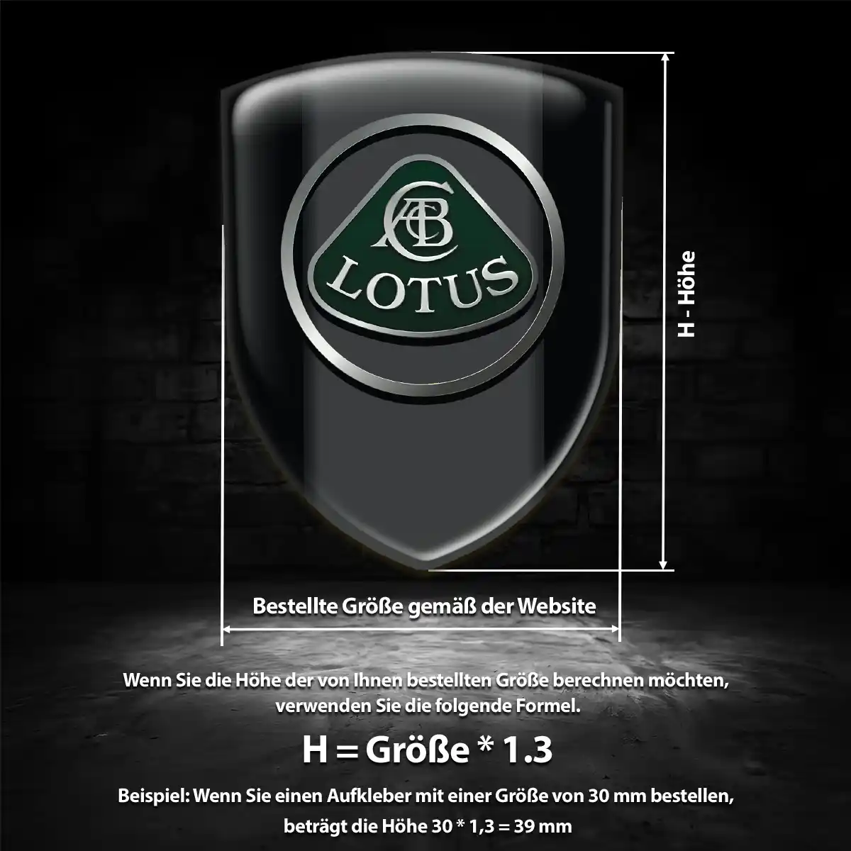 Lotus 3D Gel Aufkleber Emblem Auto Elegantes Design
