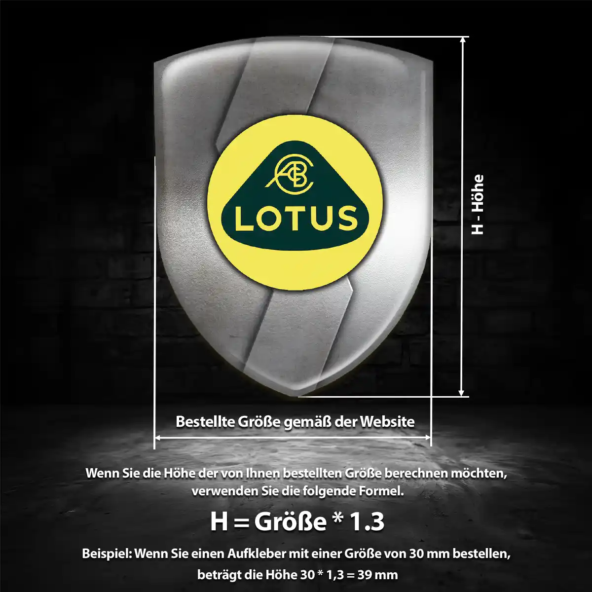 Lotus 3D Gel Aufkleber Emblem Auto Limitierte Auflage