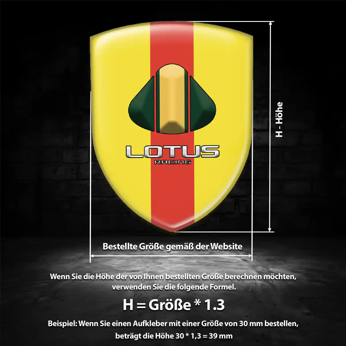 Lotus 3D Gel Aufkleber Emblem Auto Luxus-Edition