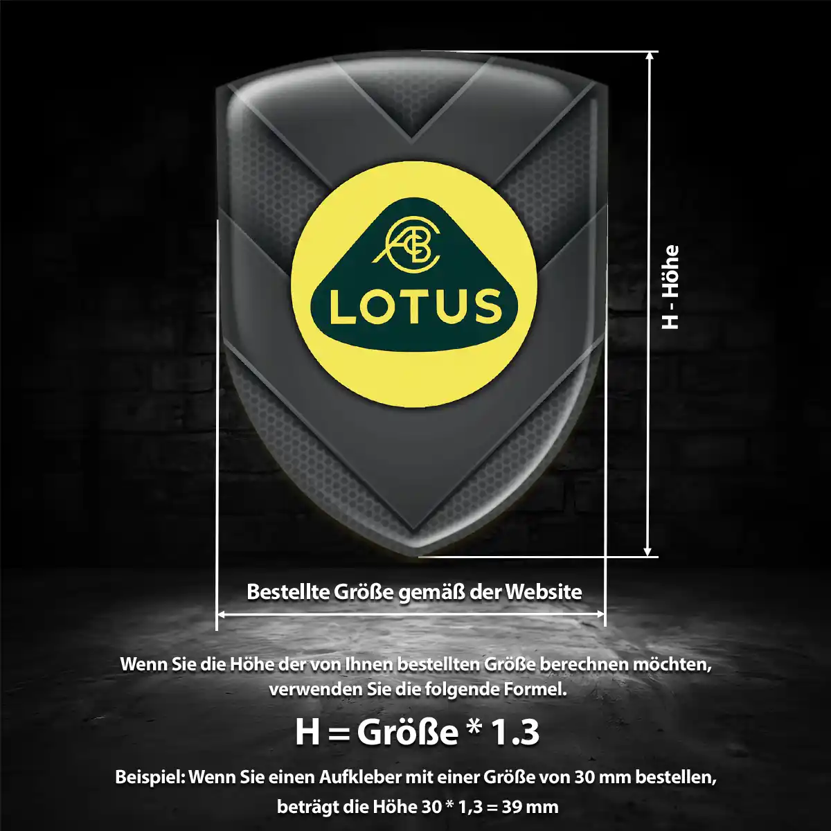 Lotus 3D Gel Aufkleber Emblem Auto Markenedition