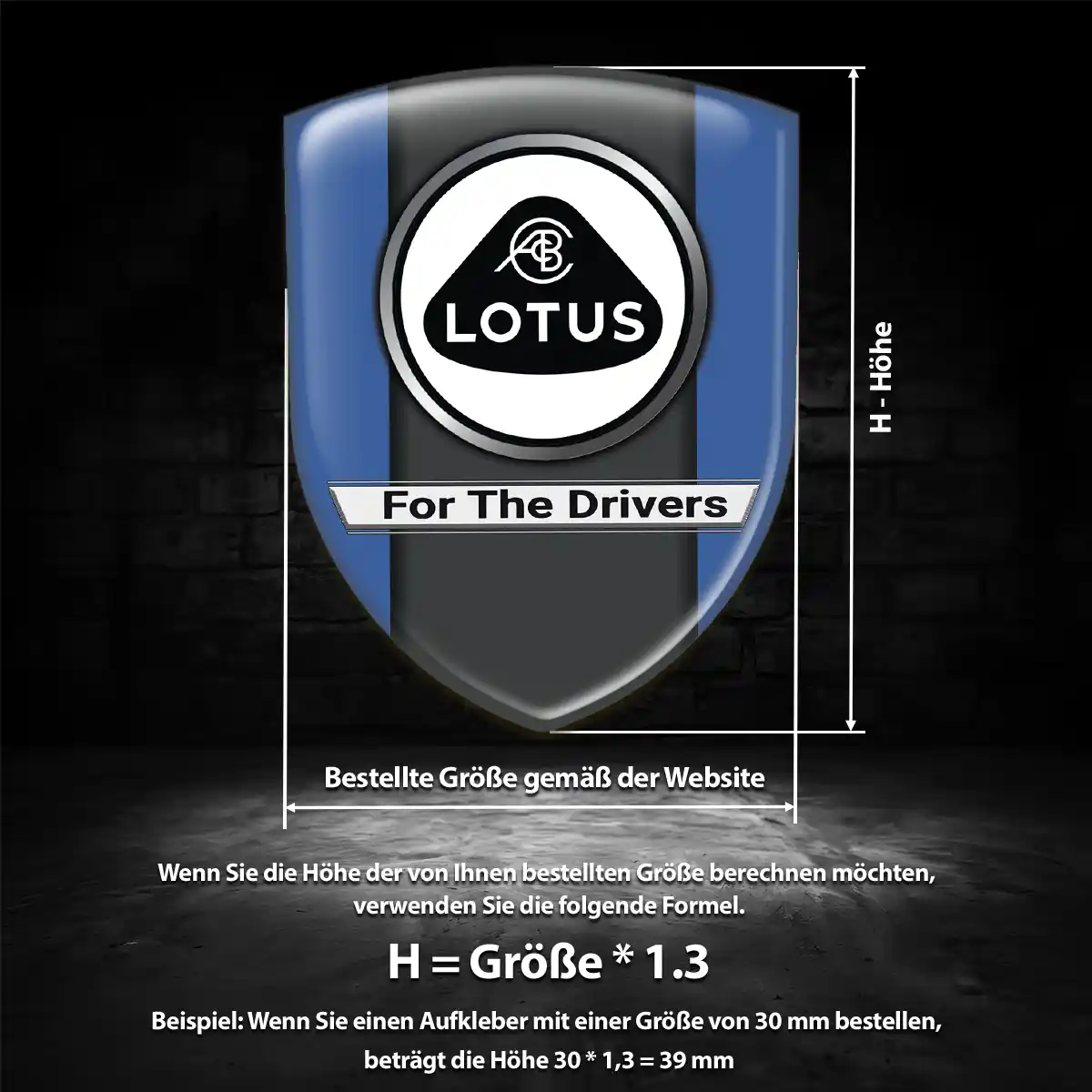 Lotus 3D Gel Aufkleber Emblem Auto Premium-Edition