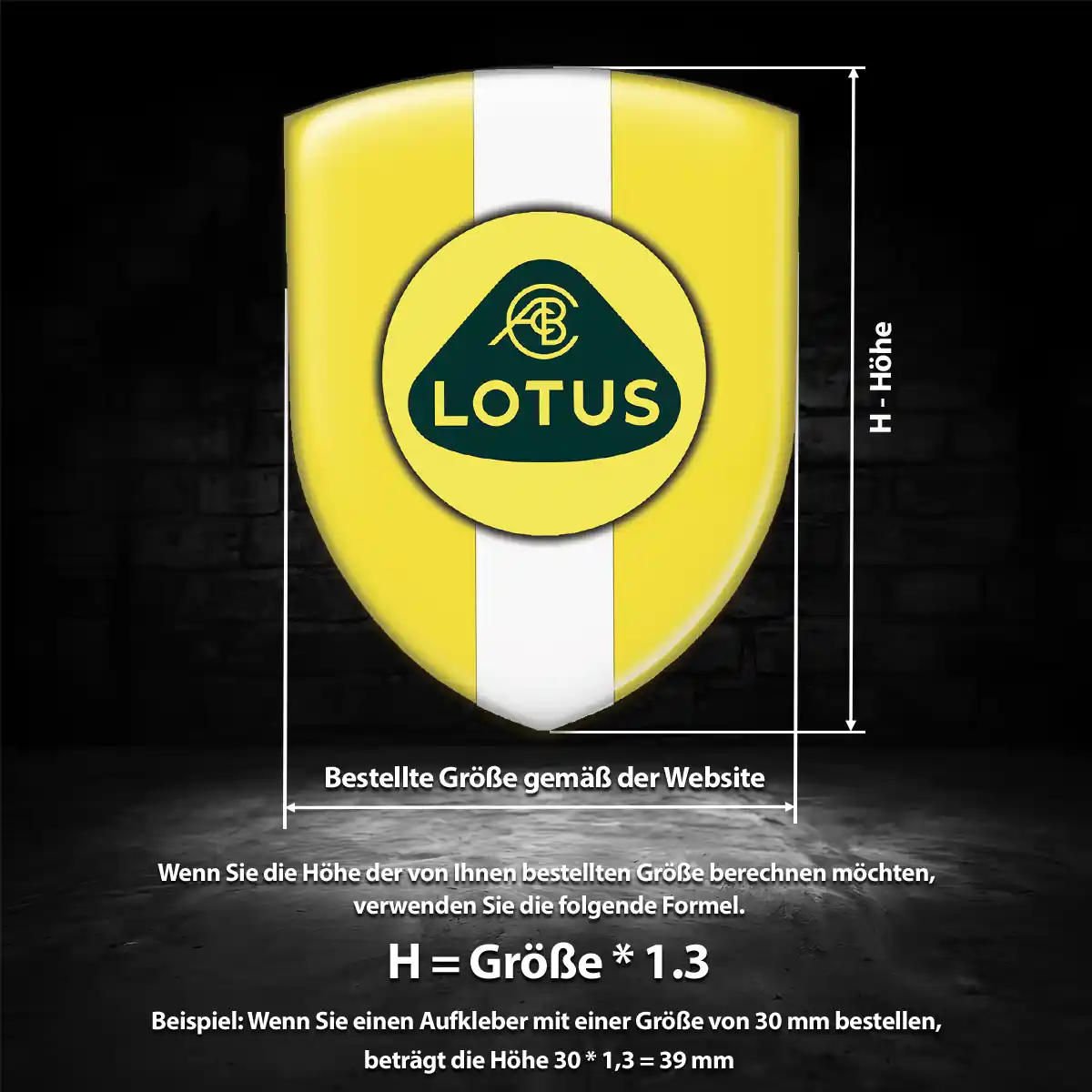 Lotus 3D Gel Aufkleber Emblem Auto Premiumqualität