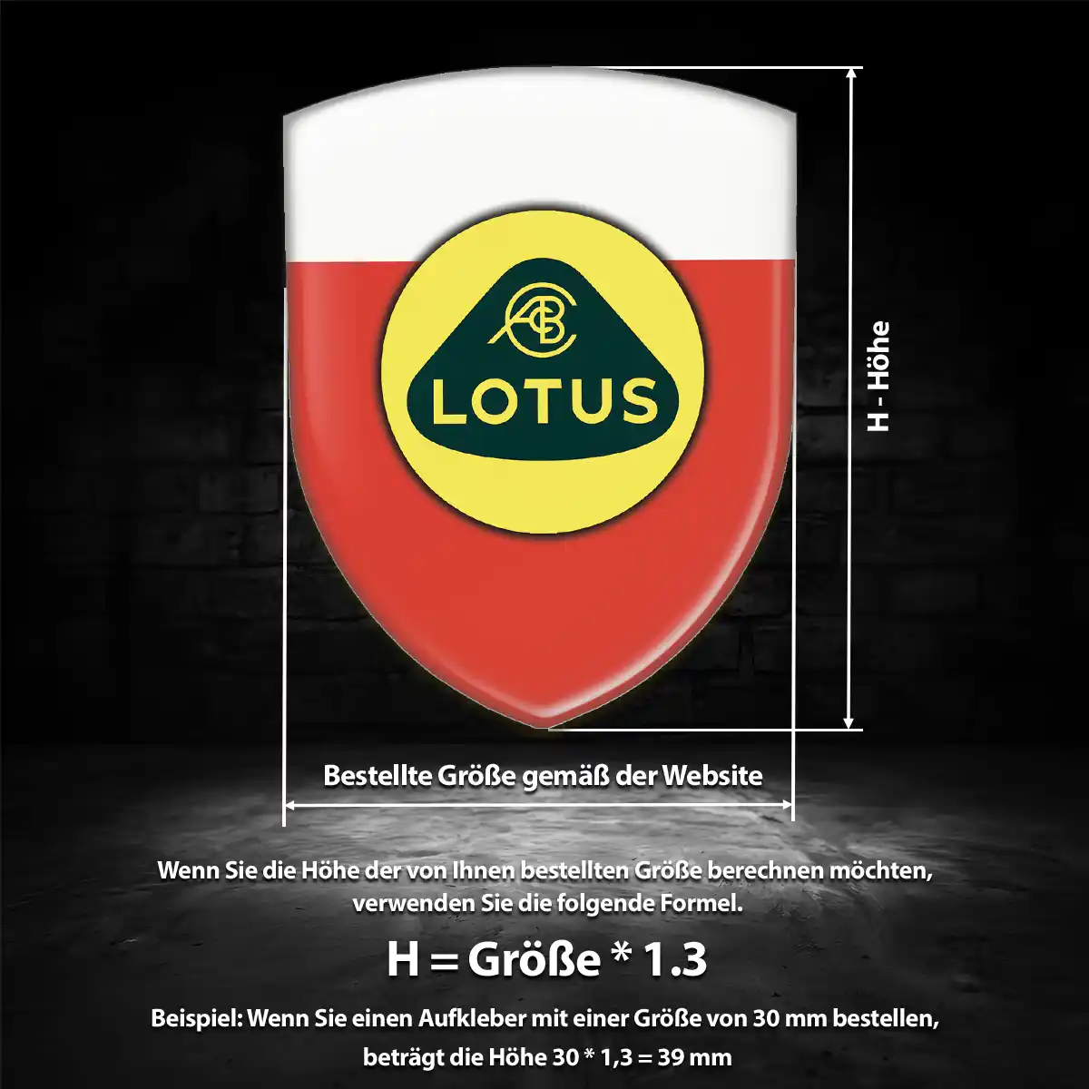 Lotus 3D Gel Aufkleber Emblem Auto Tuningfahrzeug