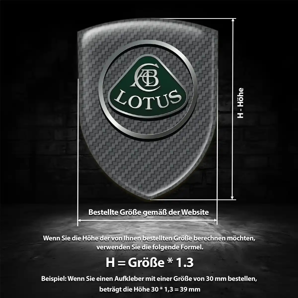 Lotus 3D Gel Aufkleber Emblem Exterieurdesign