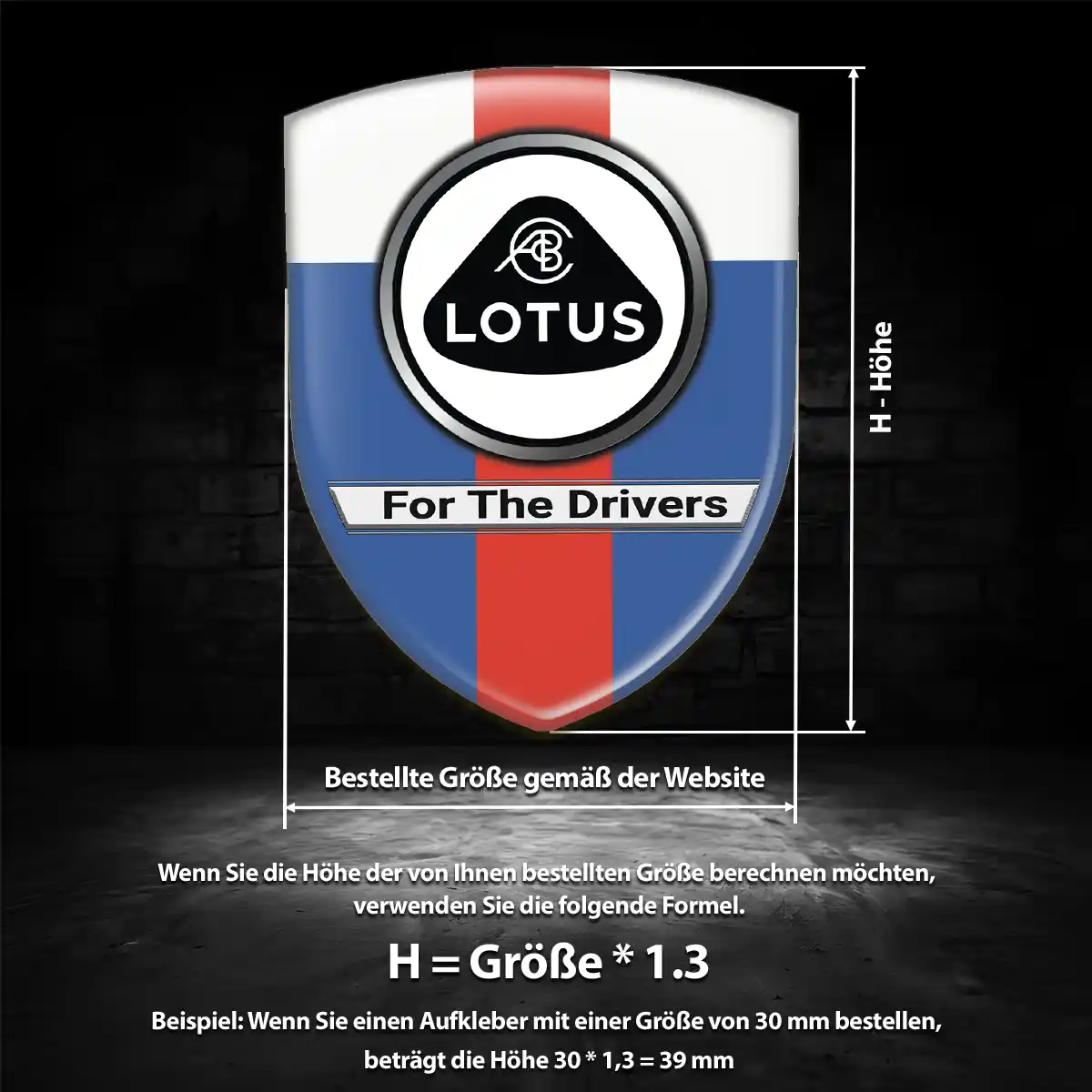 Lotus 3D Gel Aufkleber Emblem Hohe Qualität