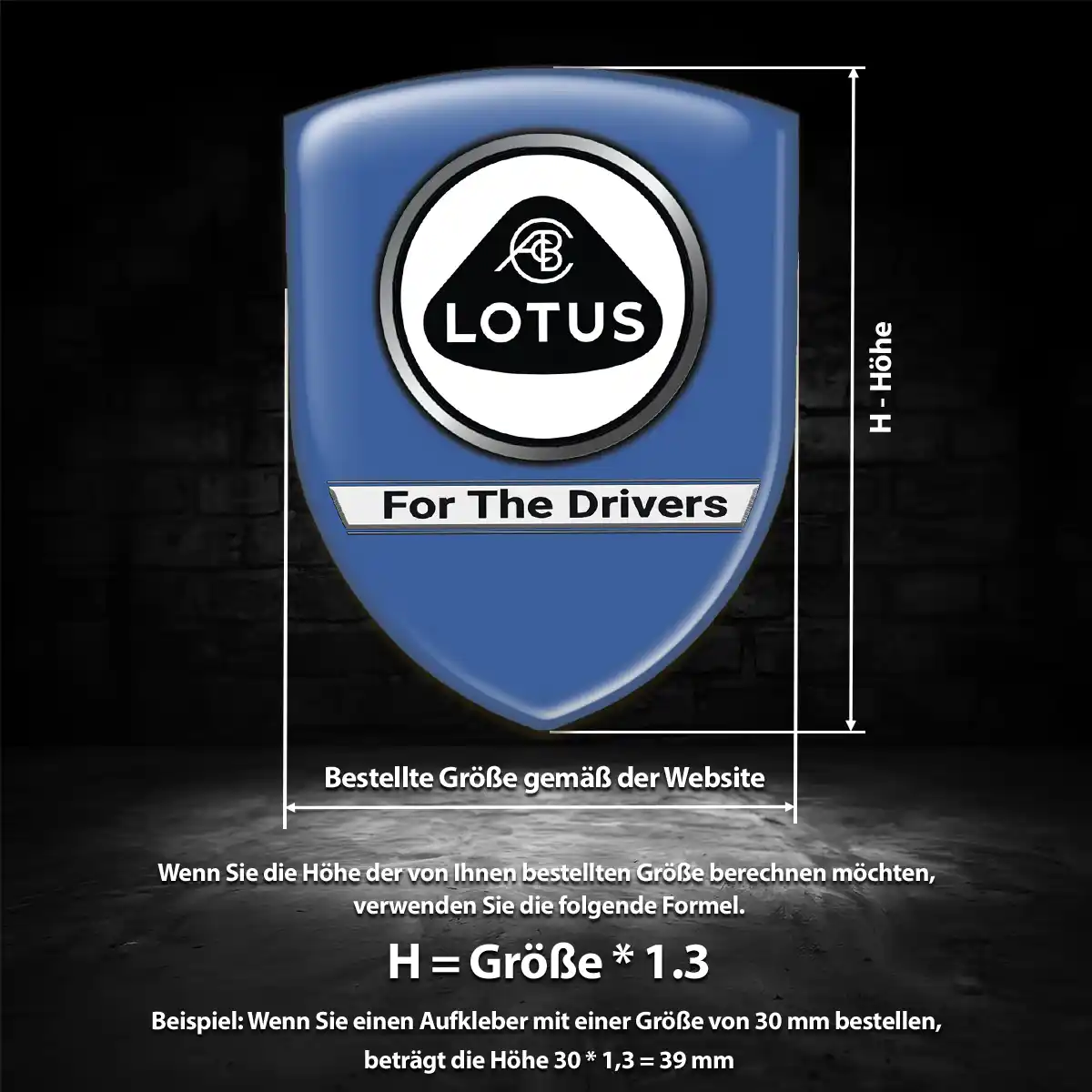 Lotus 3D Gel Aufkleber Emblem Luxus-Edition