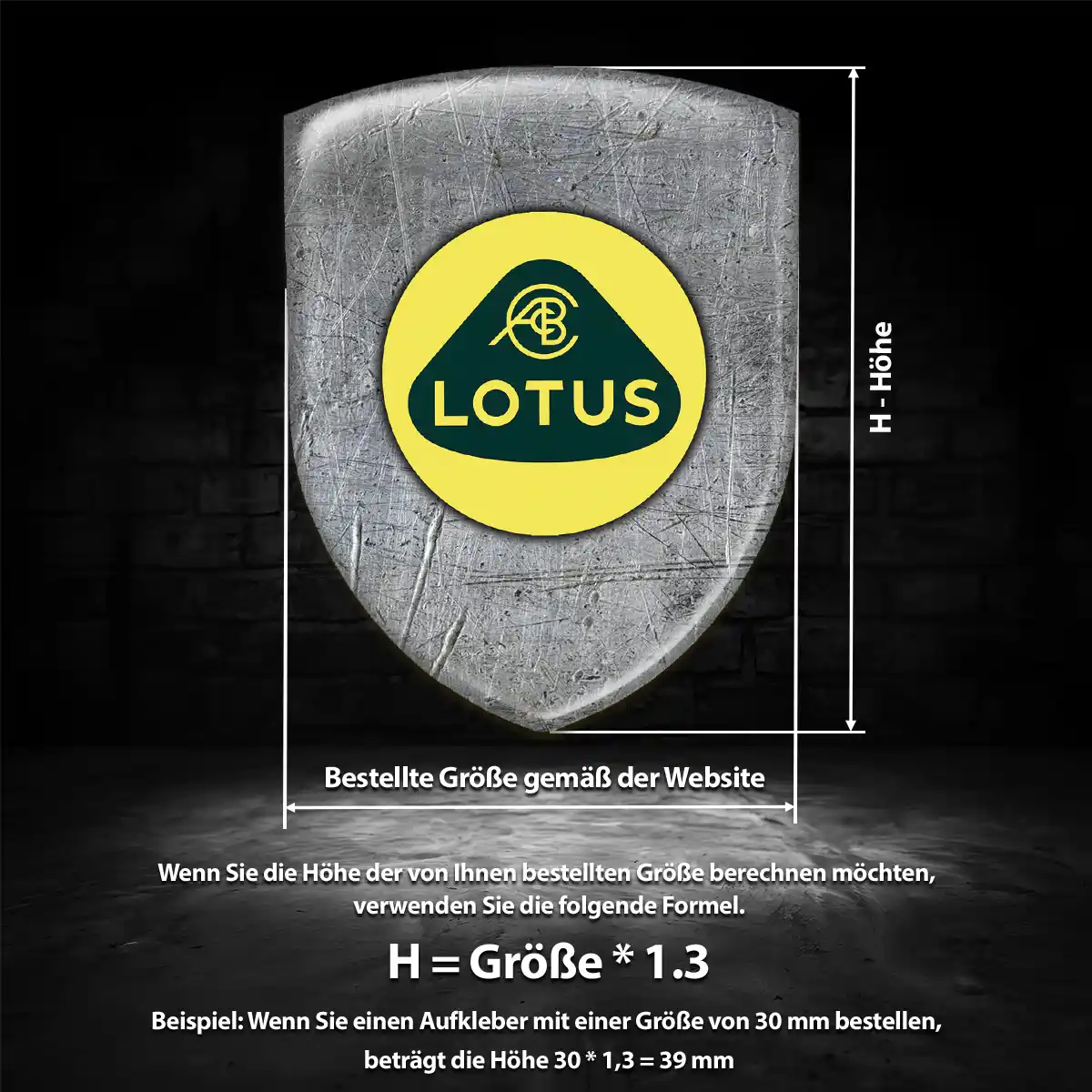 Lotus 3D Gel Aufkleber Emblem Markenedition