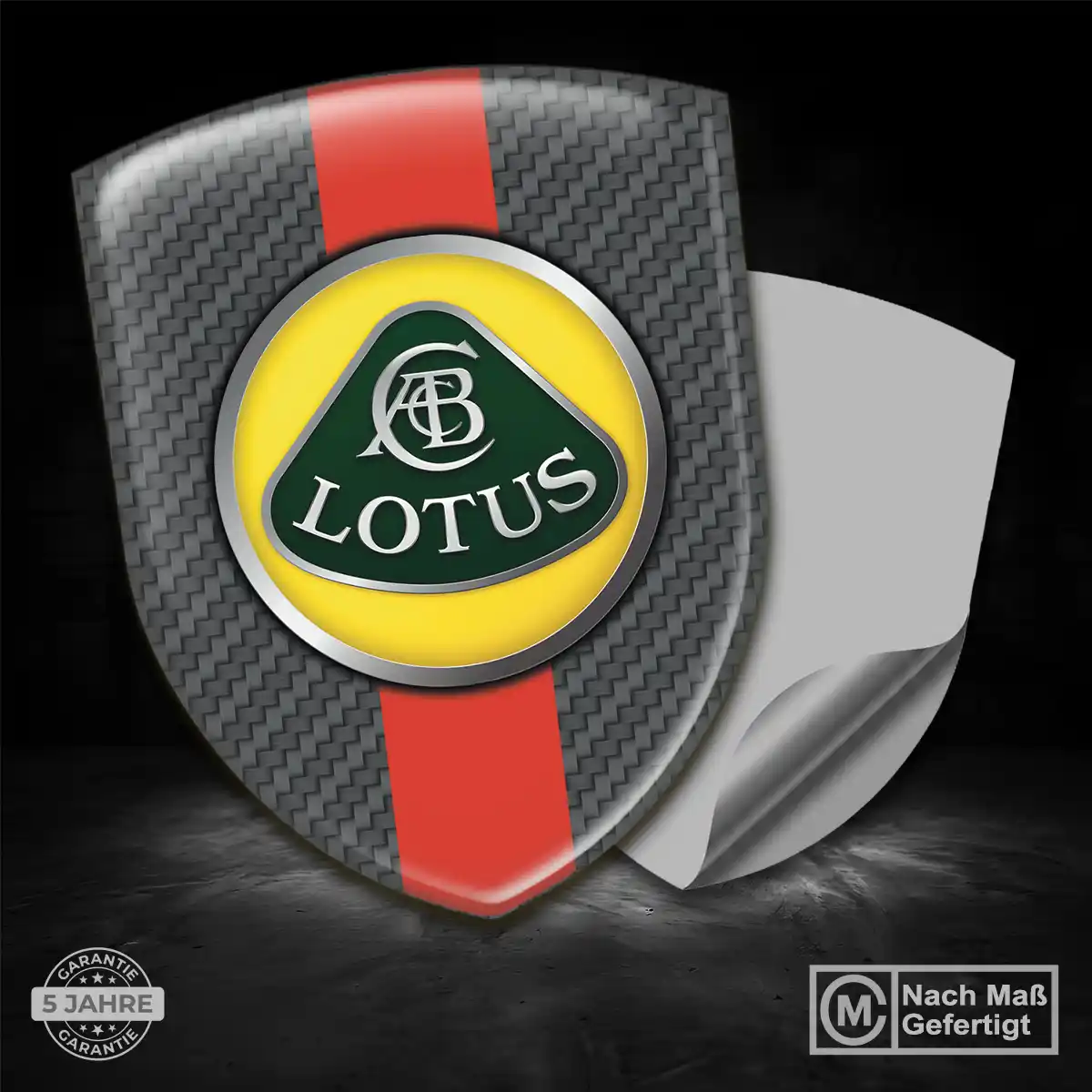 Lotus 3D Gel Aufkleber Emblem Stilvolles Design