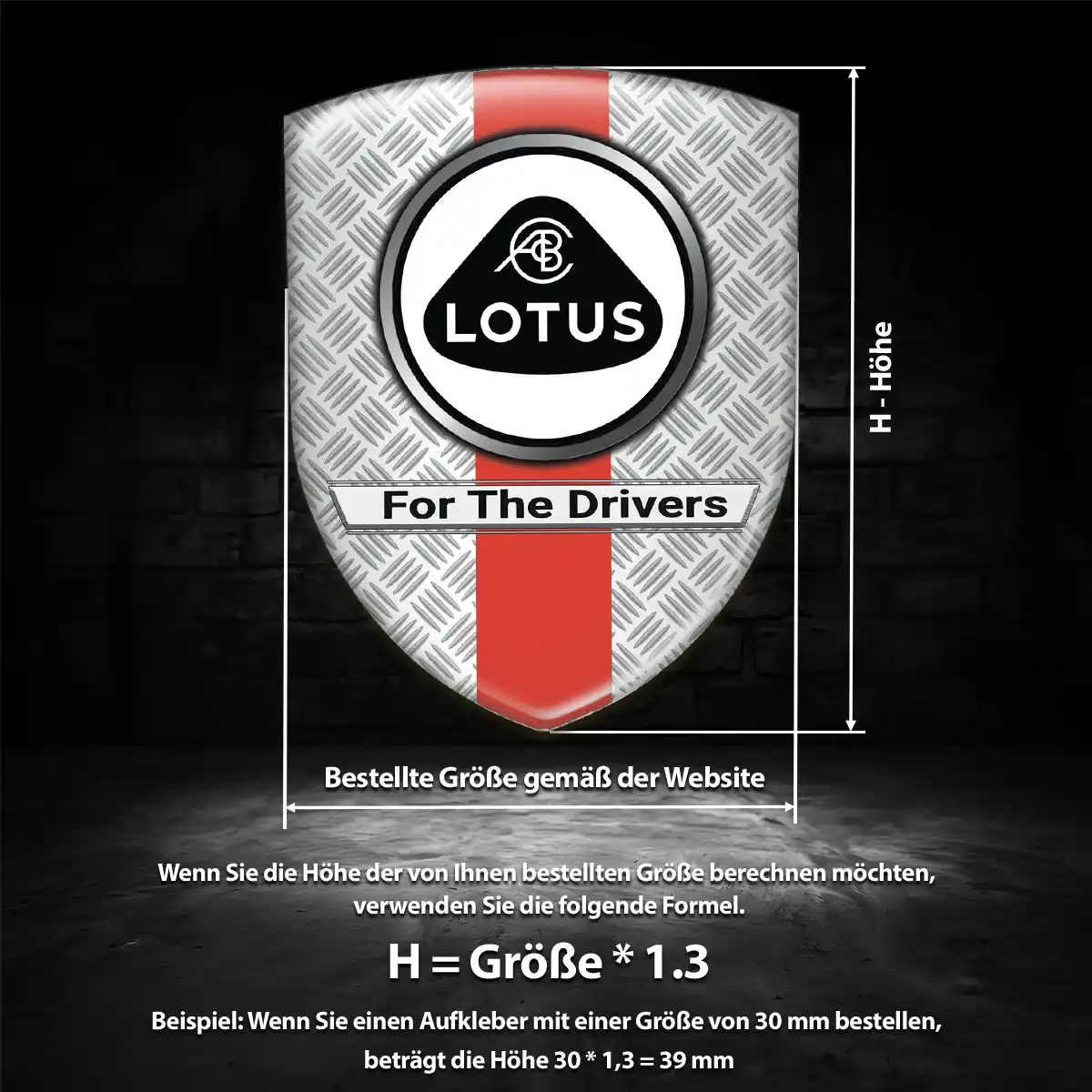 Lotus 3D Gel Aufkleber Emblem Tuningfahrzeug