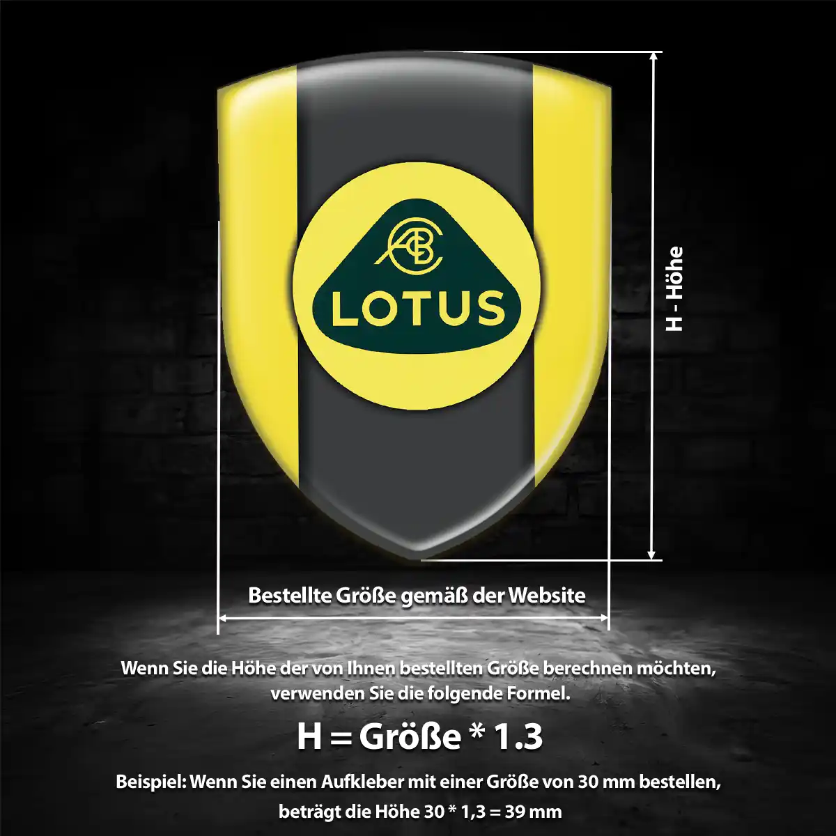 Lotus 3D Gel Aufkleber Embleme Anspruchsvolles Design
