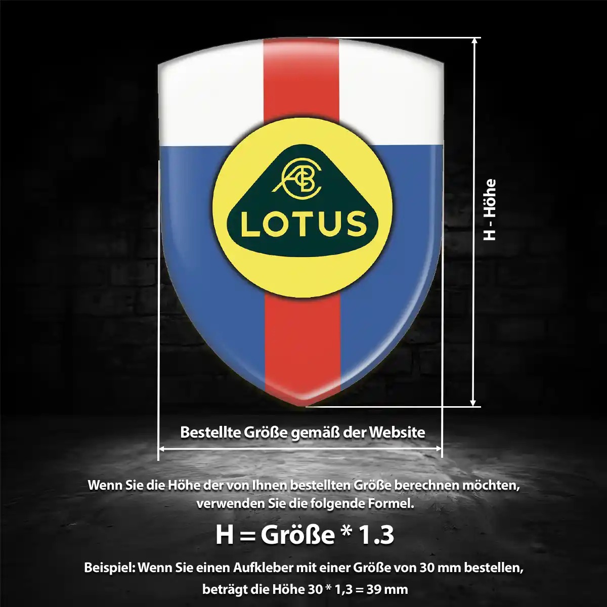 Lotus 3D Gel Aufkleber Embleme Auto Edles Design