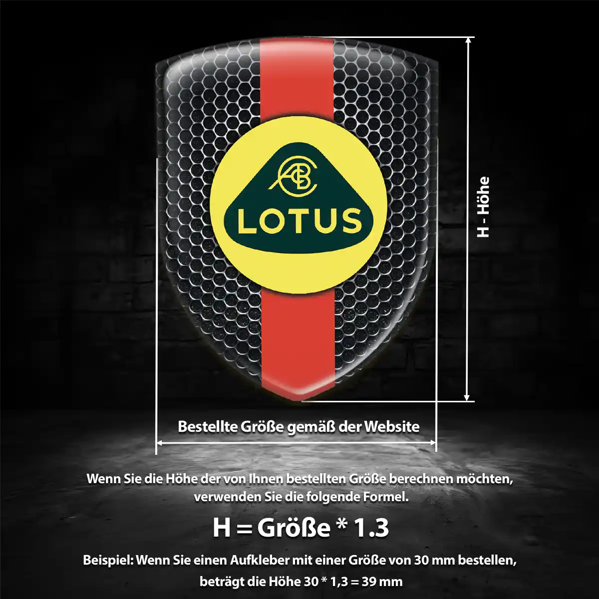 Lotus 3D Gel Aufkleber Embleme Exterieurdesign