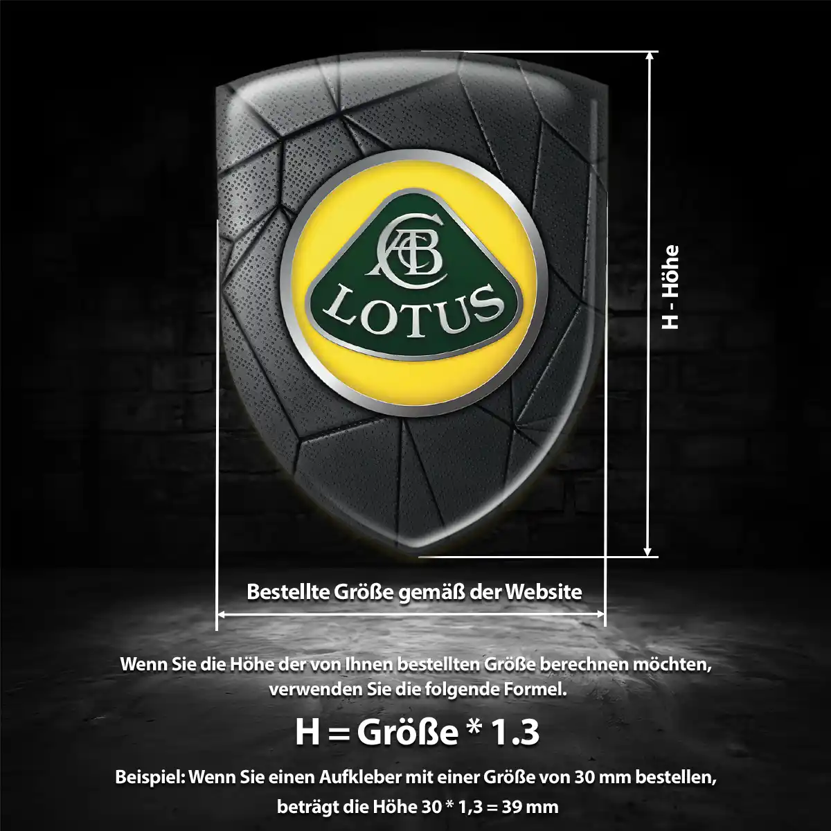 Lotus 3D Gel Aufkleber Embleme Premium-Edition