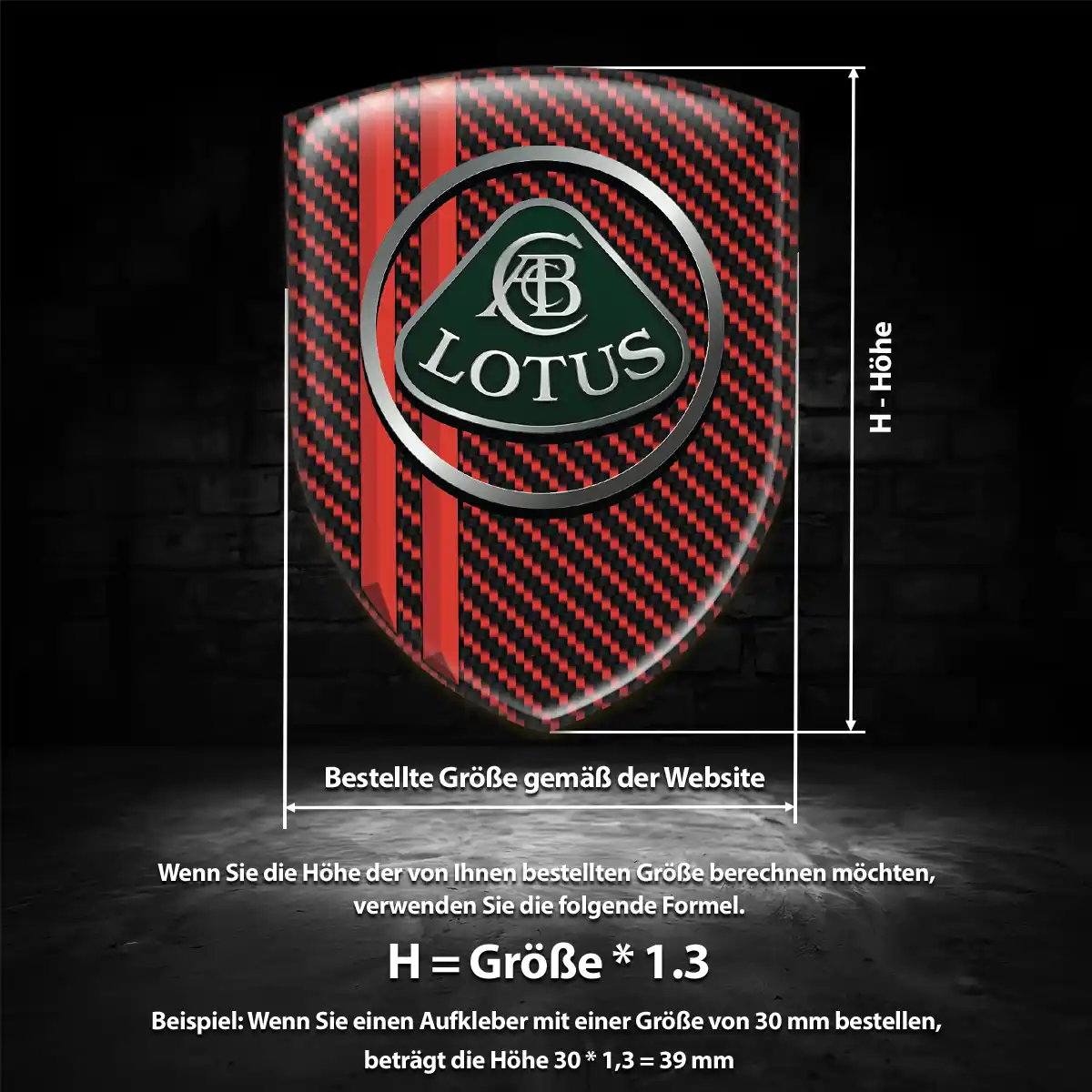 Lotus 3D Gel Aufkleber Embleme Premiumqualität