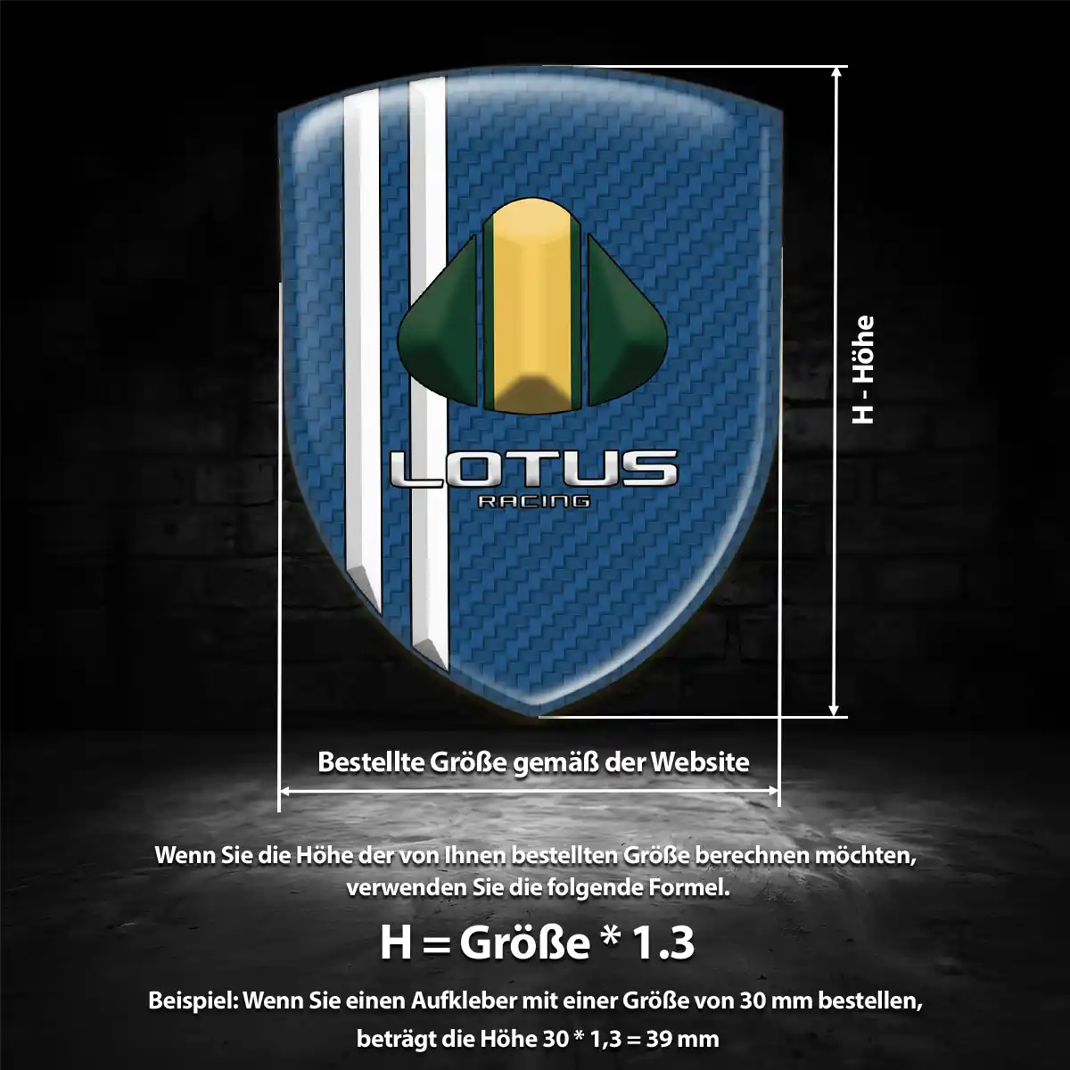 Lotus 3D Gel Aufkleber Embleme Tuningfahrzeug