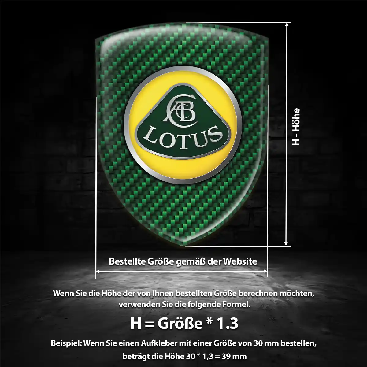 Lotus 3D Gel Aufkleber Hohe Qualität