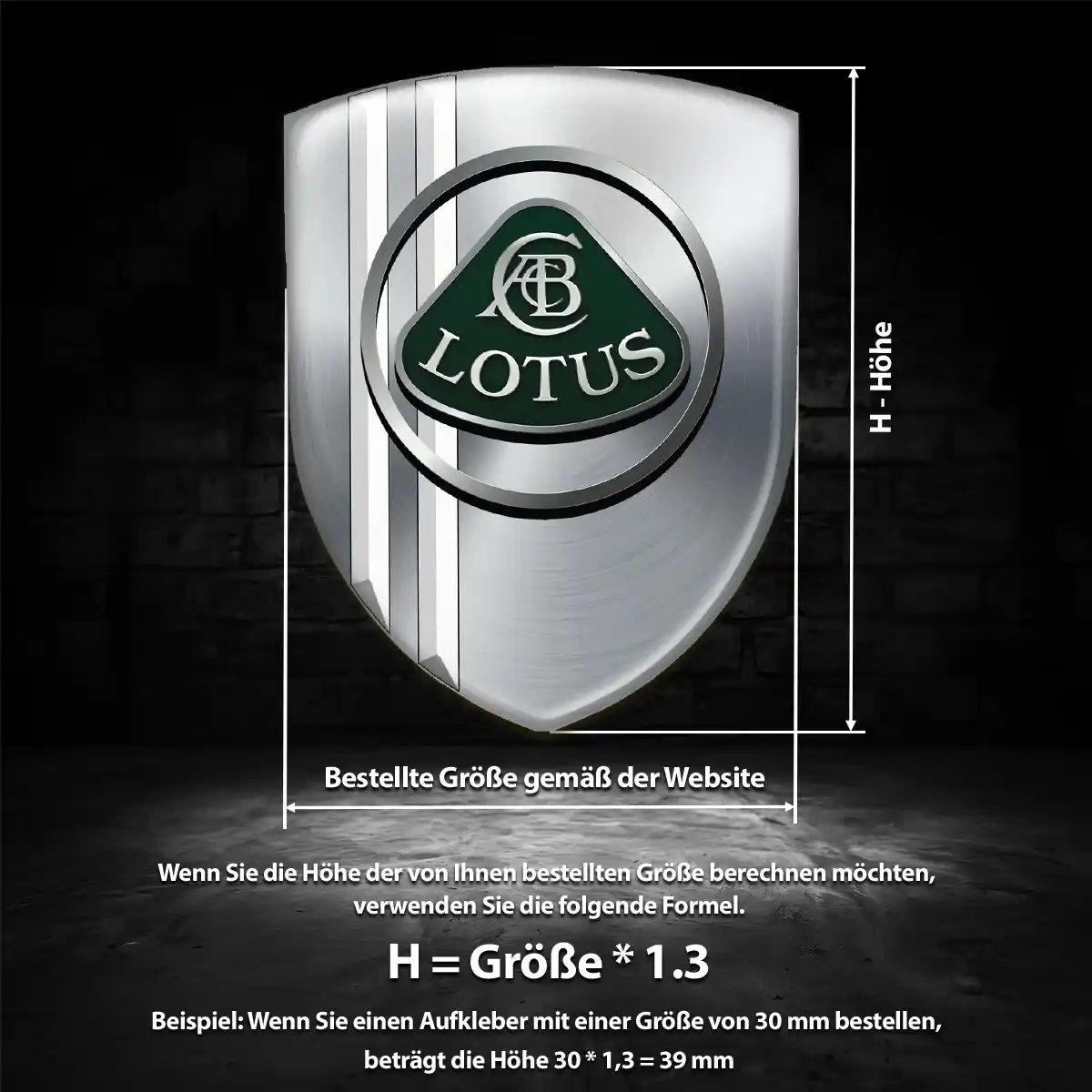 Lotus 3D Gel Aufkleber Luxus-Edition
