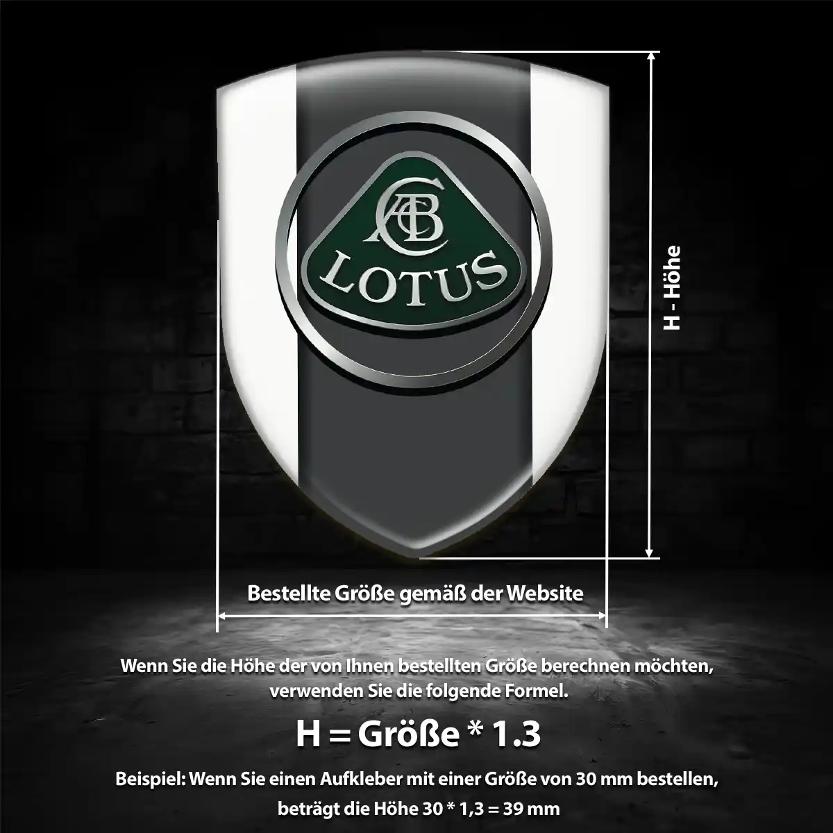 Lotus 3D Gel Aufkleber Premium-Edition