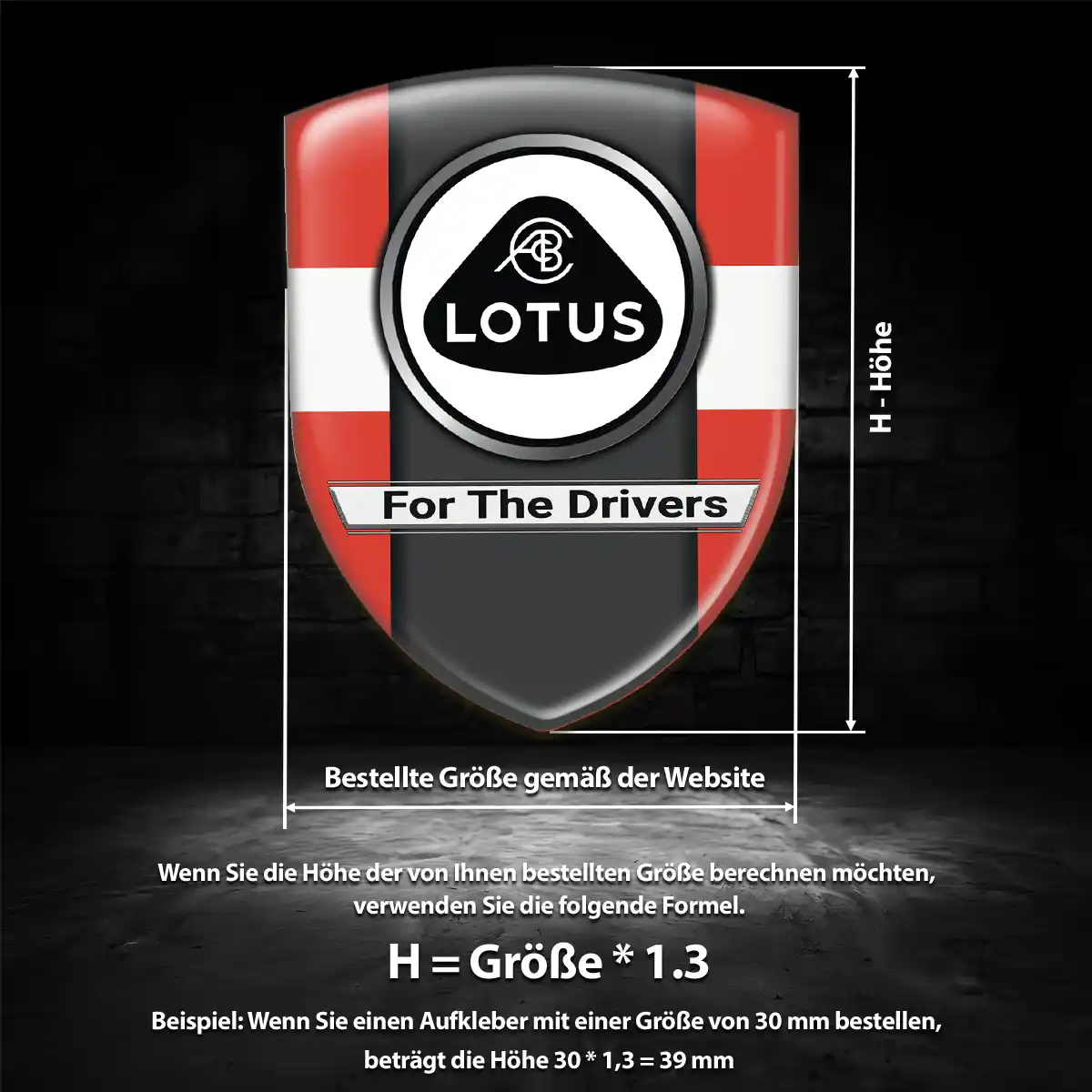 Lotus 3D Gel Aufkleber Premiumqualität