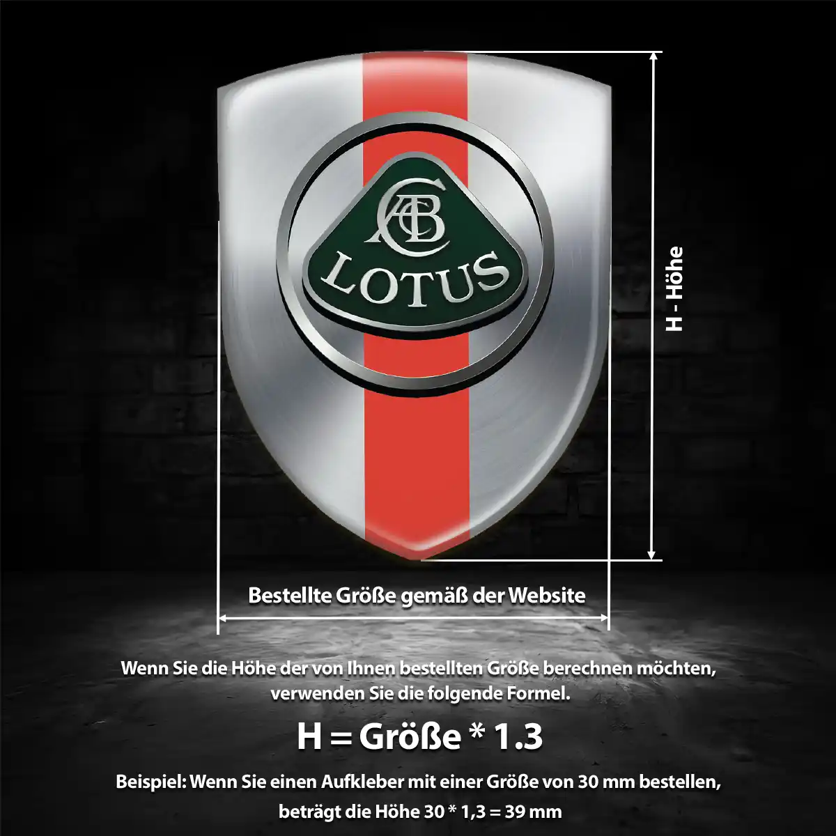 Lotus 3D Gel Aufkleber Silikon Auto Exterieurdesign