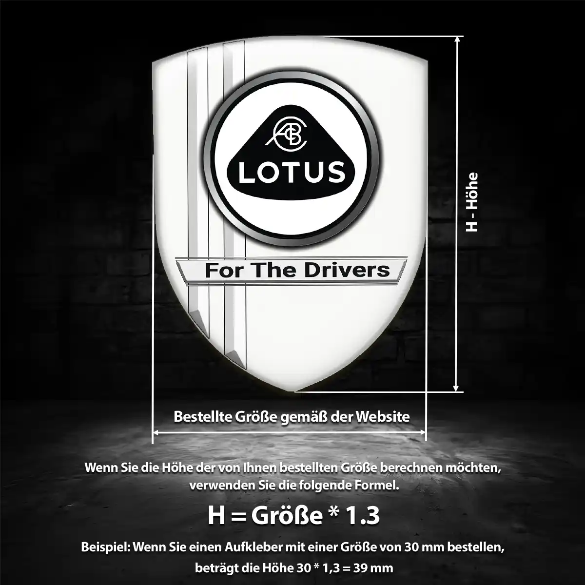 Lotus 3D Gel Aufkleber Silikon Auto Modernes Design