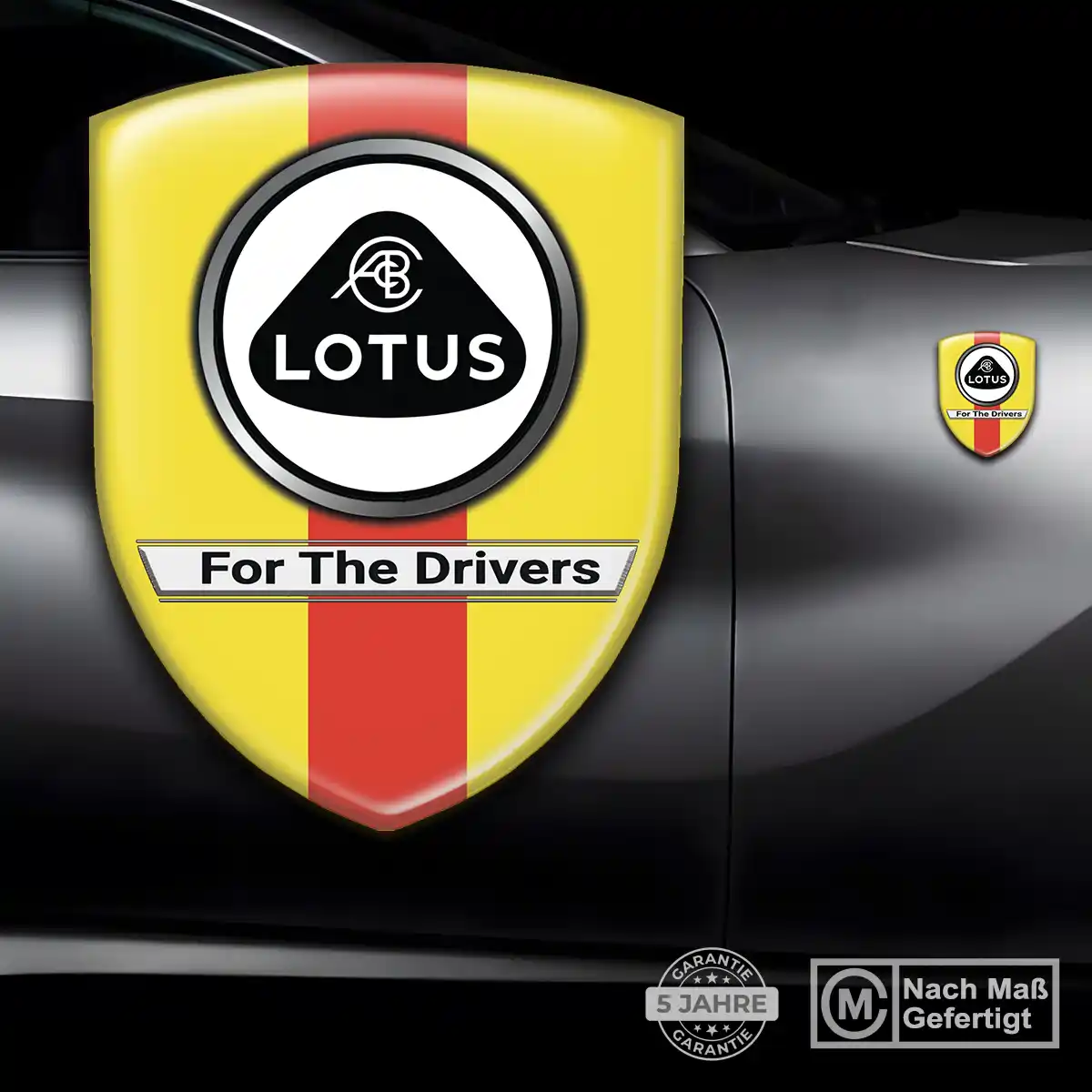 Lotus 3D Gel Aufkleber Silikon Auto Tuningfahrzeug