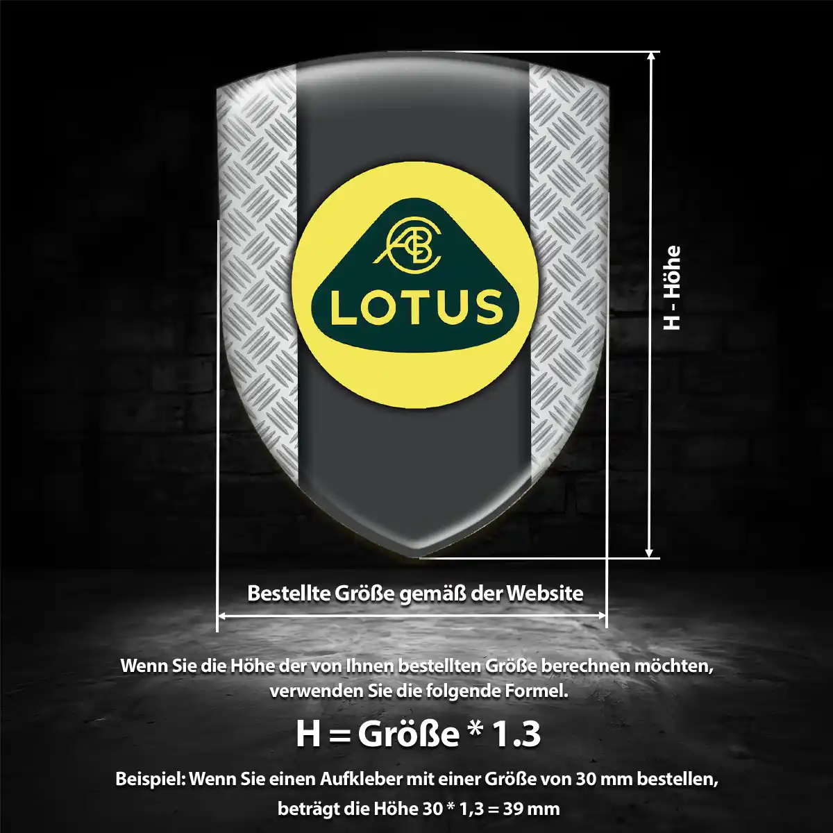 Lotus 3D Gel Aufkleber Silikon Edles Design