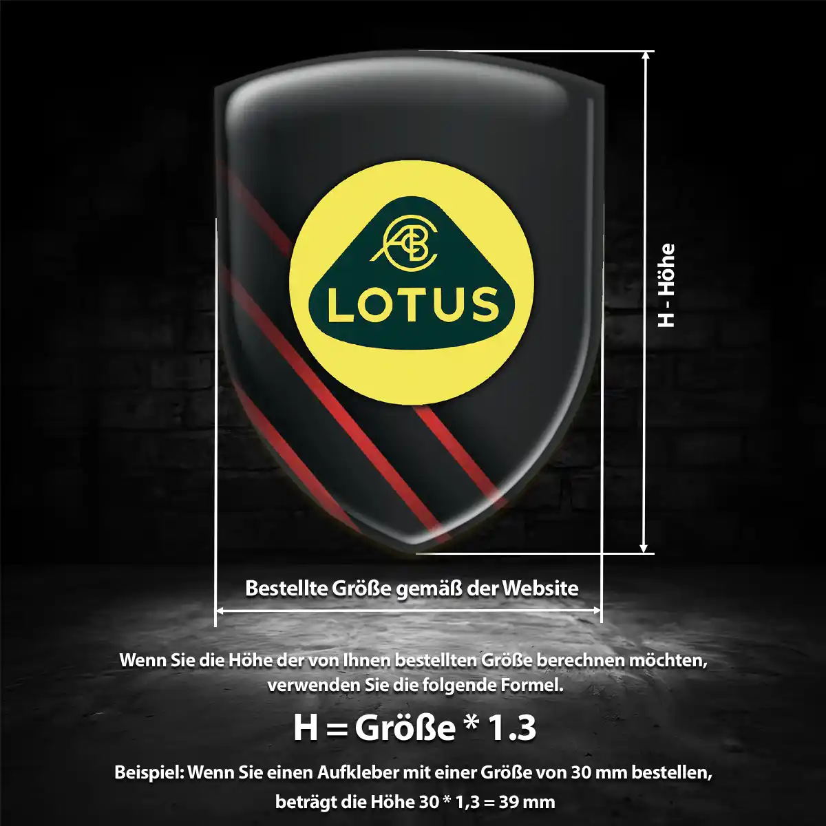 Lotus 3D Gel Aufkleber Silikon Elegantes Design