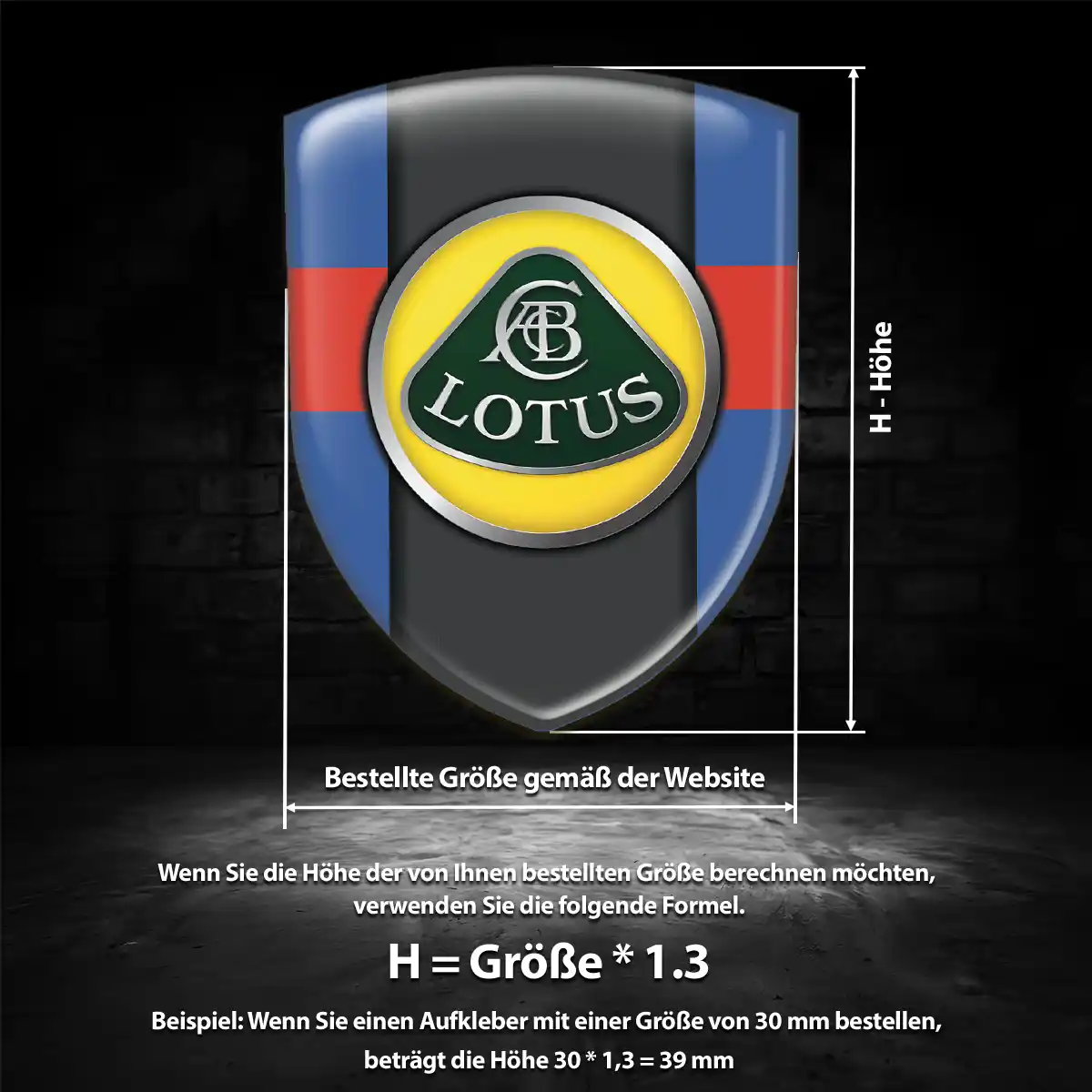 Lotus 3D Gel Aufkleber Silikon Hochwertiges Harz