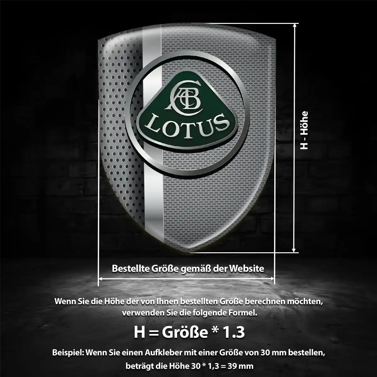 Lotus 3D Gel Aufkleber Silikon Hohe Qualität