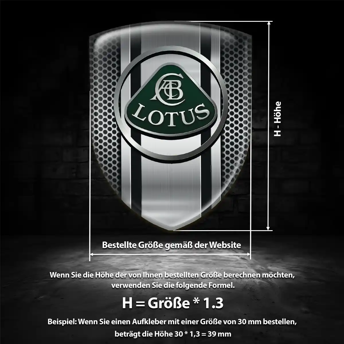 Lotus 3D Gel Aufkleber Silikon Luxus-Edition