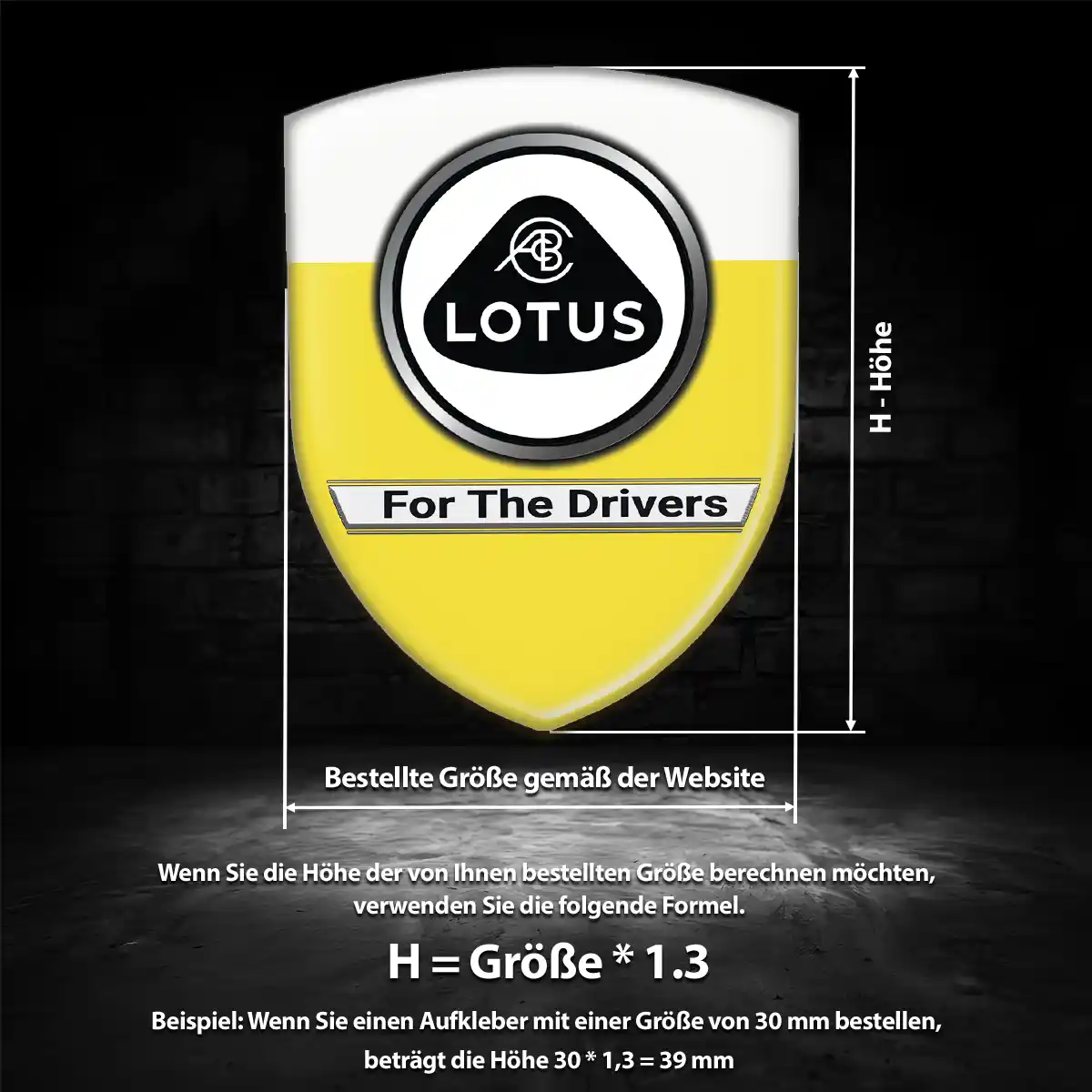 Lotus 3D Gel Aufkleber Silikon Markenedition