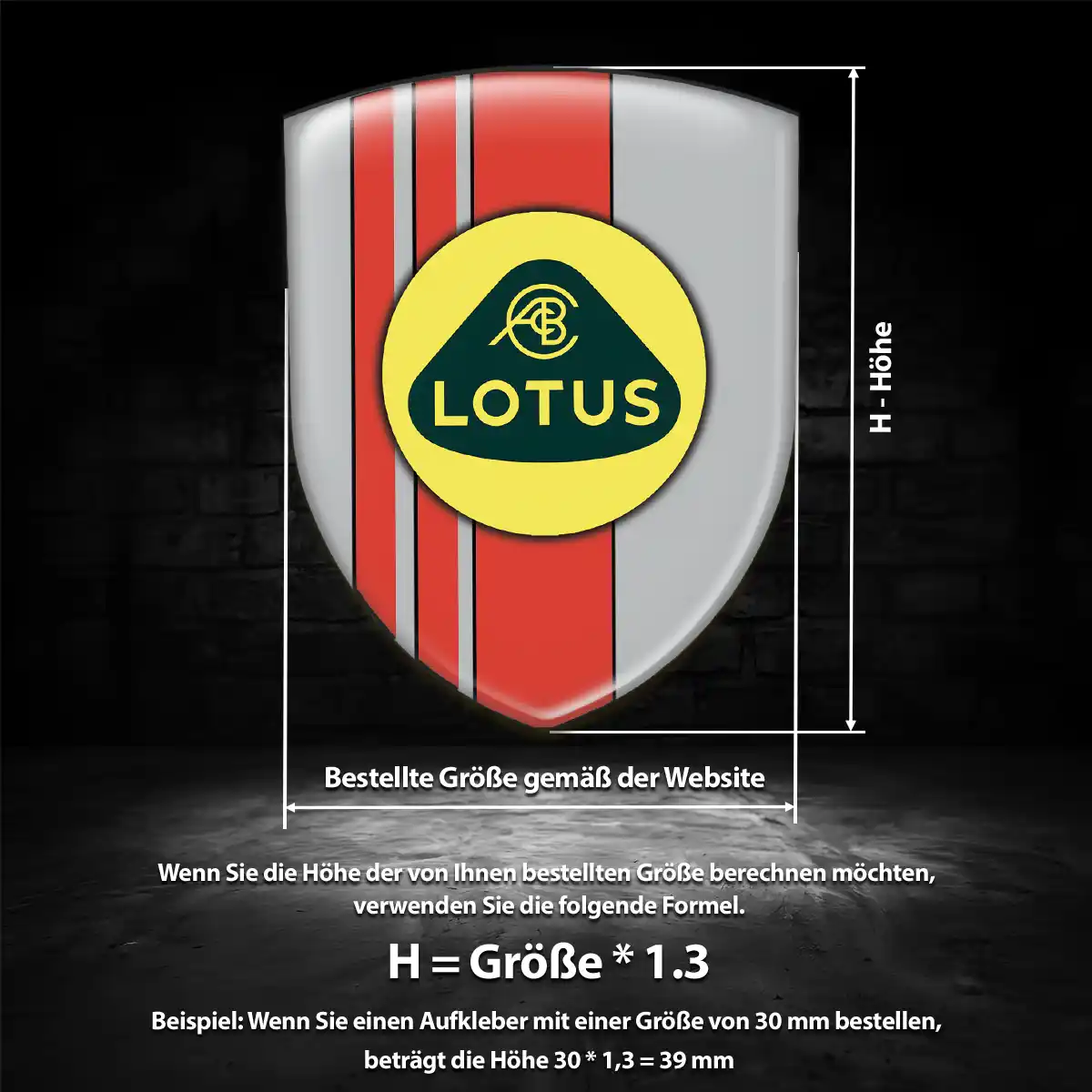 Lotus 3D Gel Aufkleber Silikon Stilvolles Design