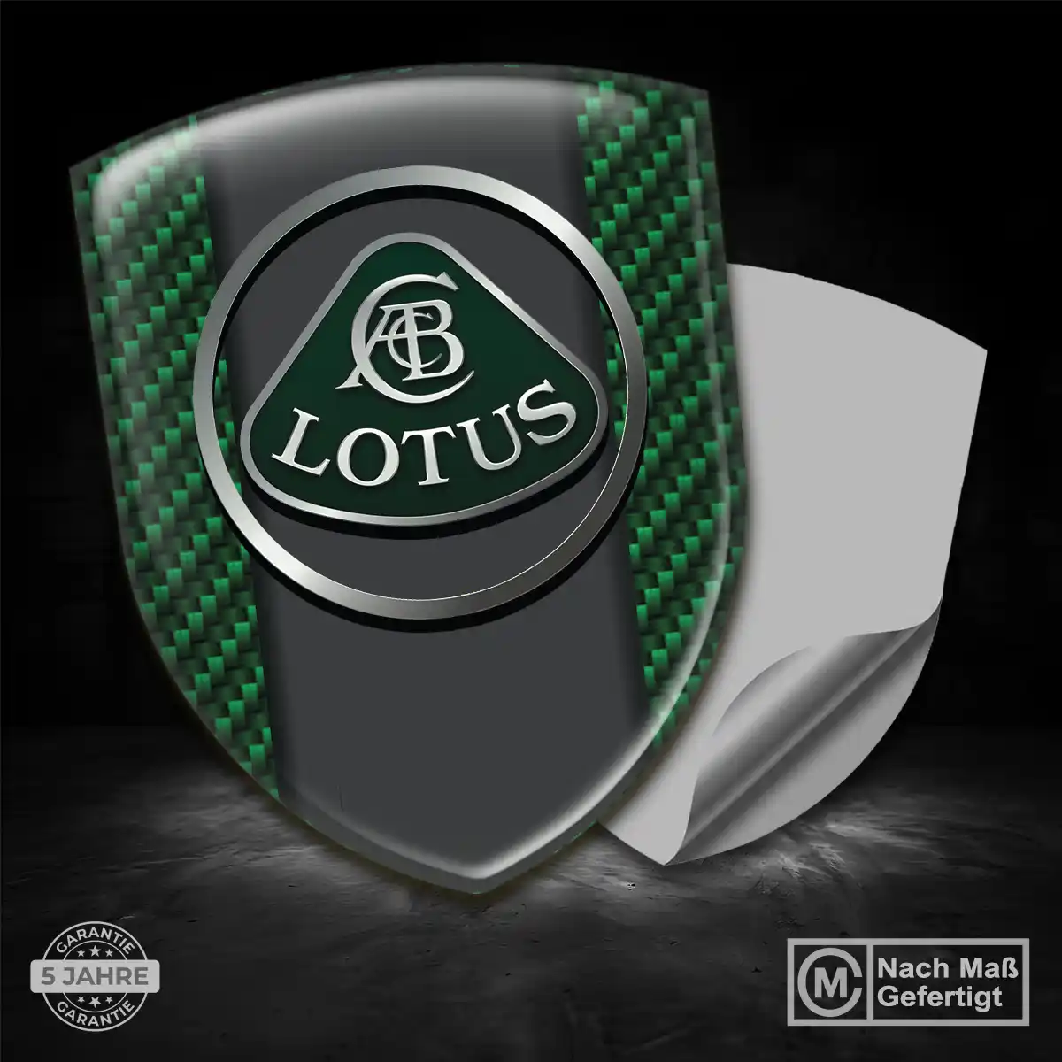 Lotus 3D Gel Aufkleber Tuningfahrzeug