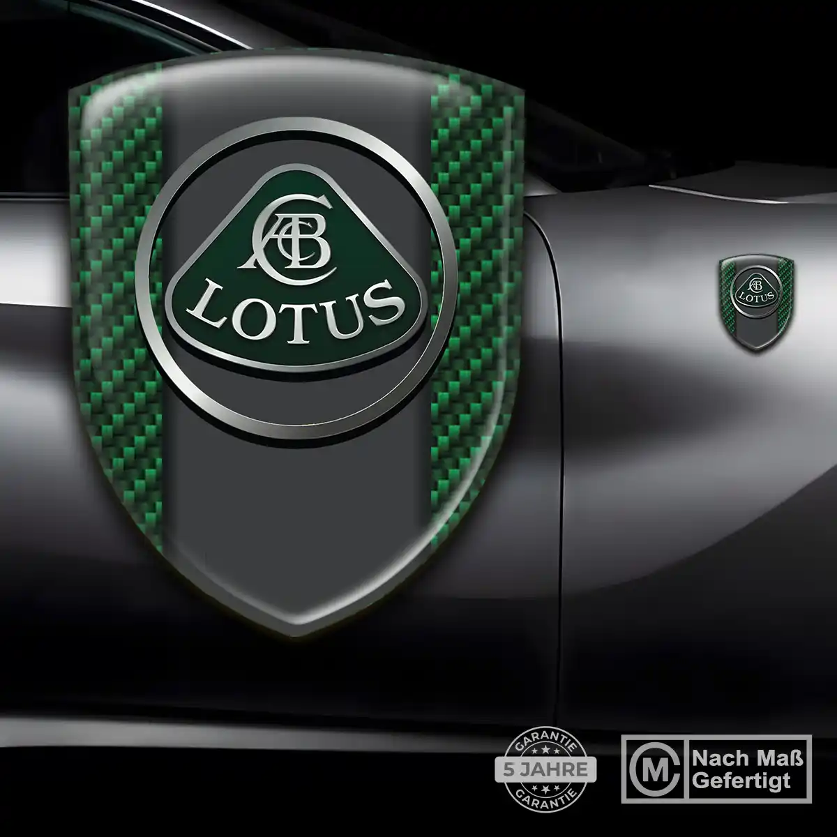 Lotus 3D Gel Aufkleber Tuningfahrzeug