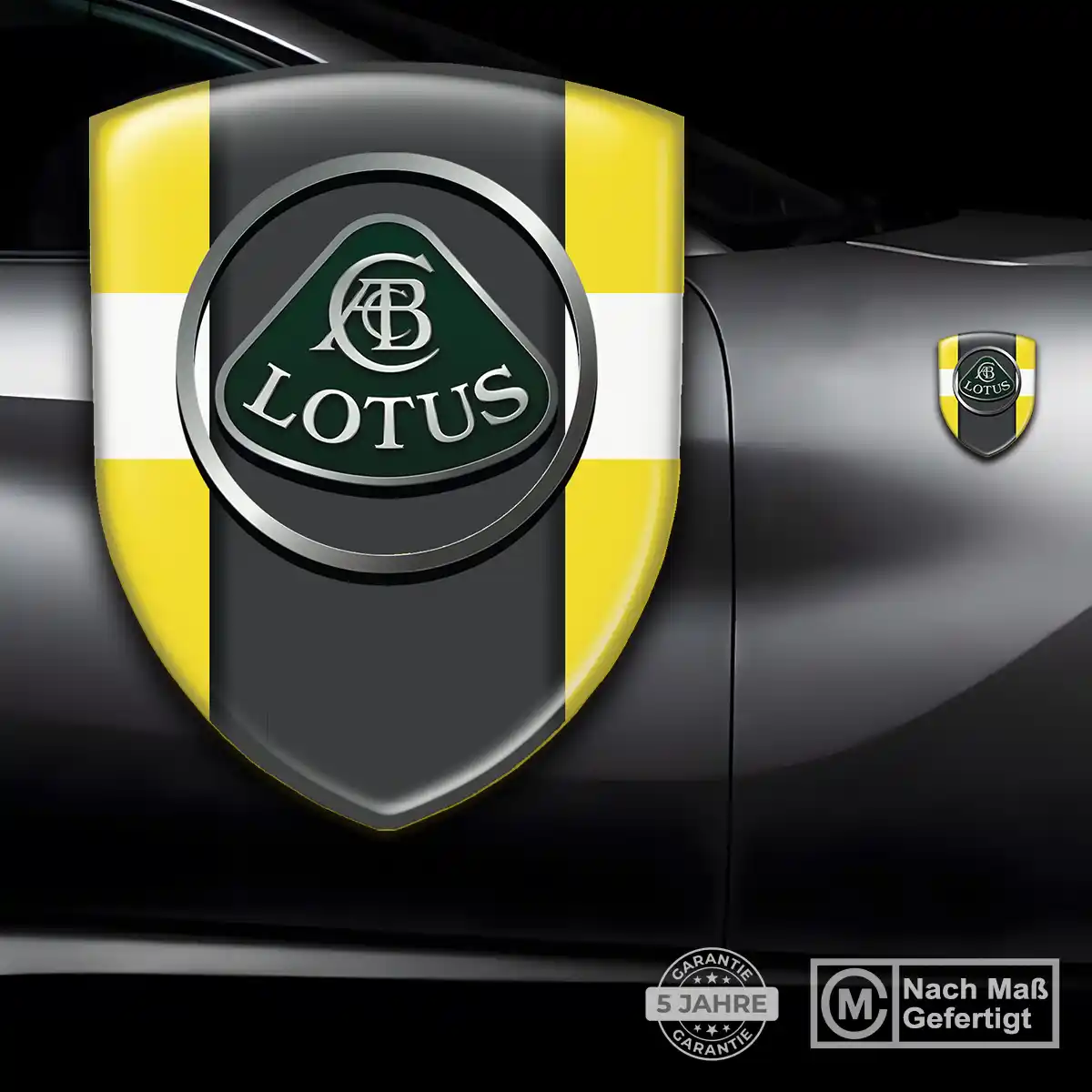 Lotus 3D Gel Aufkleber Wappen Ausdrucksstarkes Design