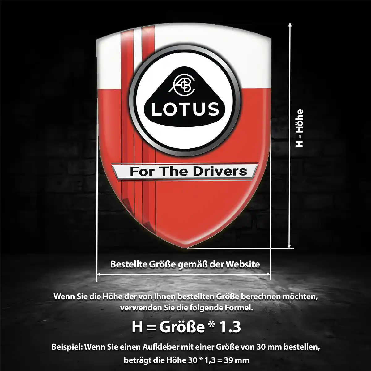 Lotus 3D Gel Aufkleber Wappen Auto Exterieurdesign