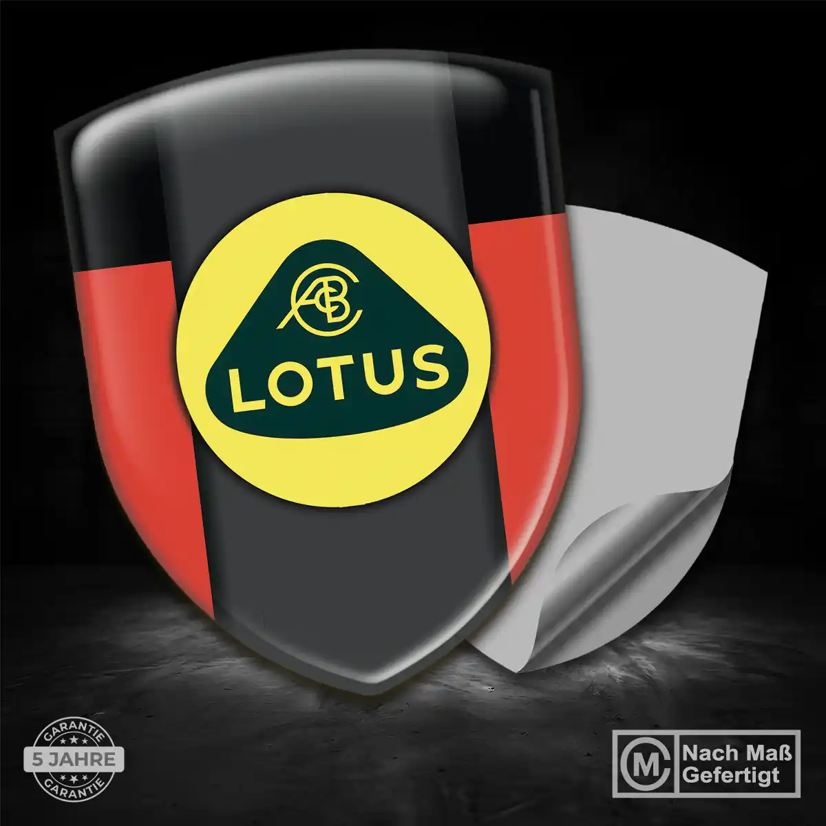 Lotus 3D Gel Aufkleber Wappen Auto Premium-Edition