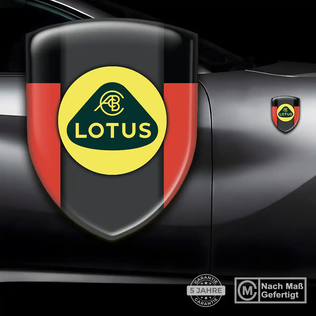 Lotus 3D Gel Aufkleber Wappen Auto Premium-Edition