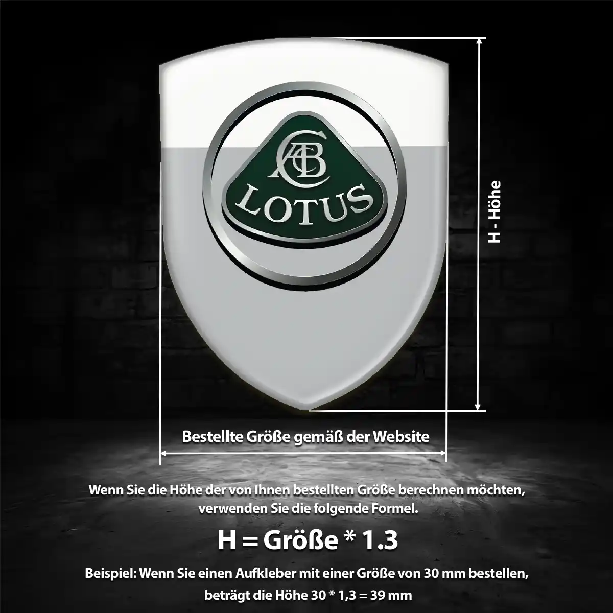 Lotus 3D Gel Aufkleber Wappen Auto Stilvolles Design