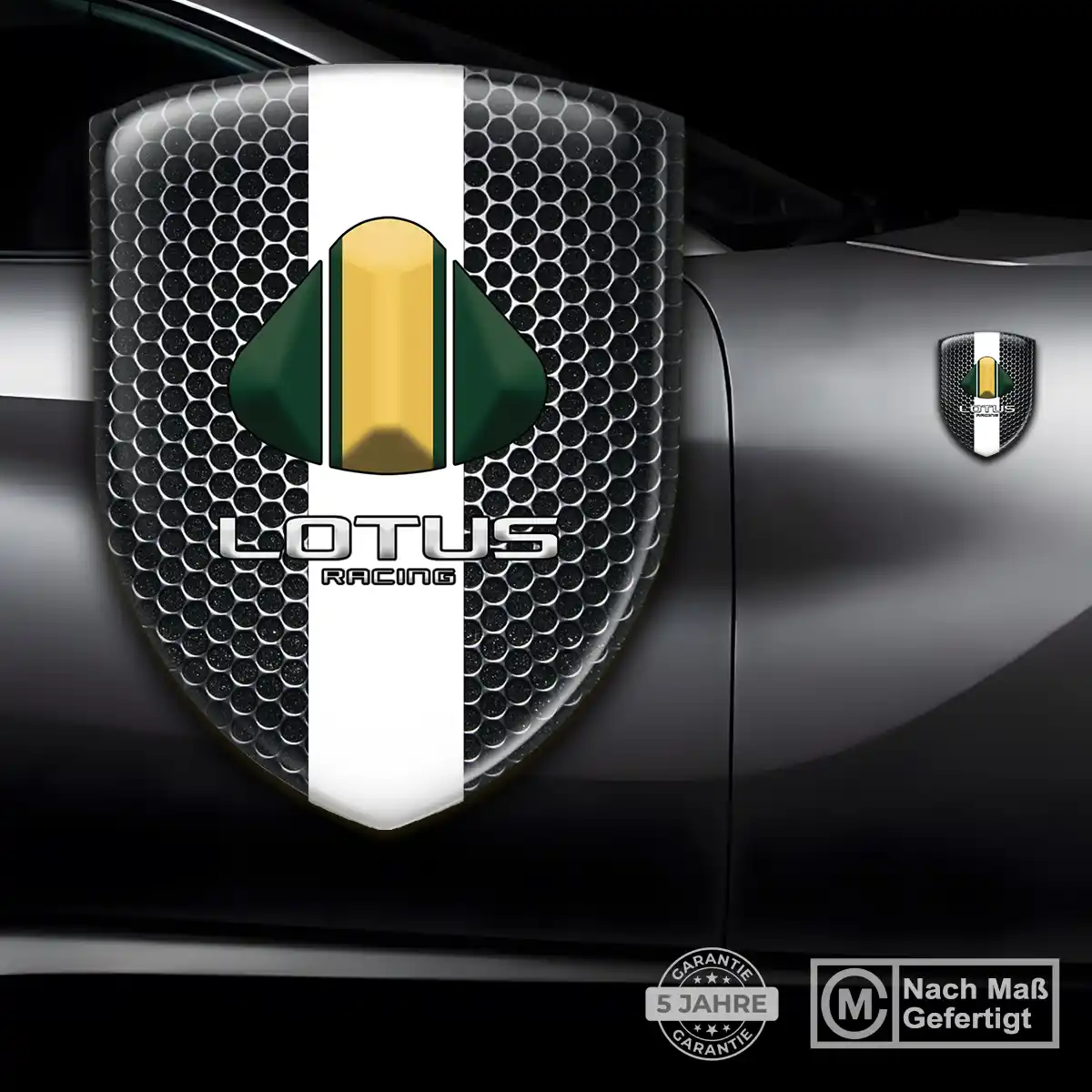 Lotus 3D Gel Aufkleber Wappen Auto Tuningfahrzeug