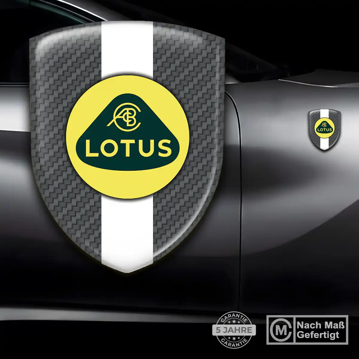 Lotus 3D Gel Aufkleber Wappen Elegantes Design