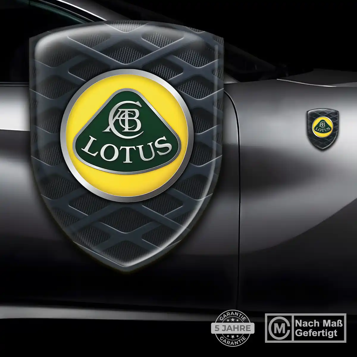 Lotus 3D Gel Aufkleber Wappen Hochwertiges Harz