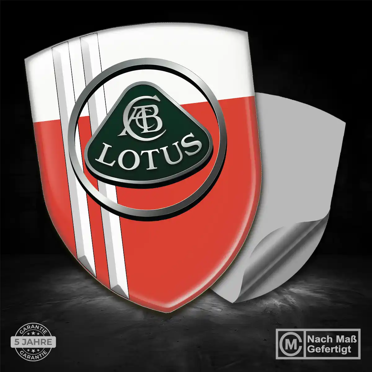 Lotus 3D Gel Aufkleber Wappen Interieurdesign