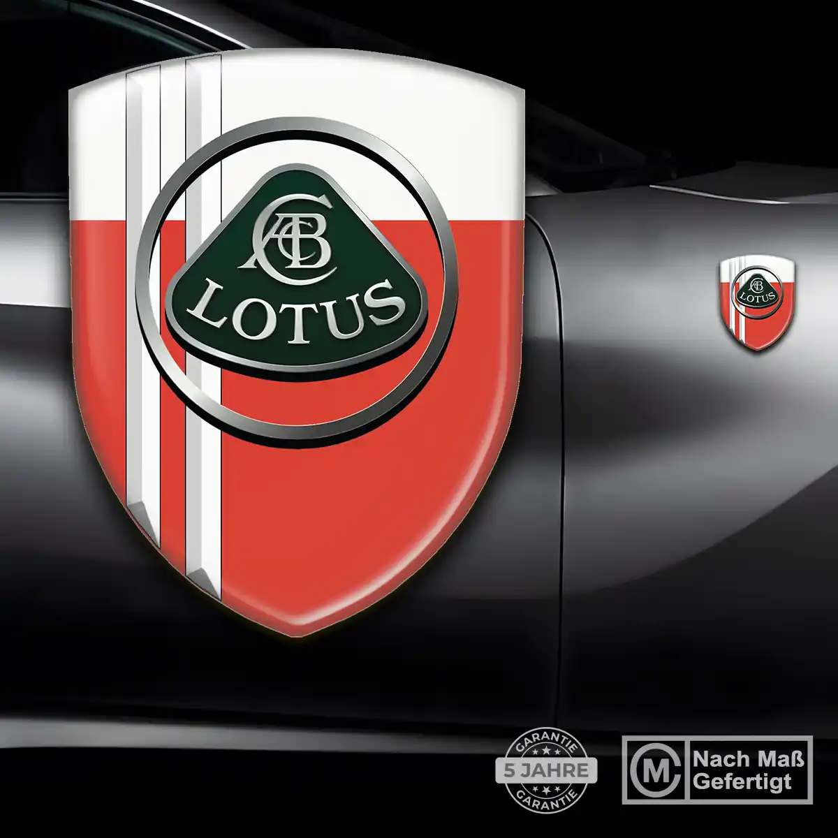 Lotus 3D Gel Aufkleber Wappen Interieurdesign