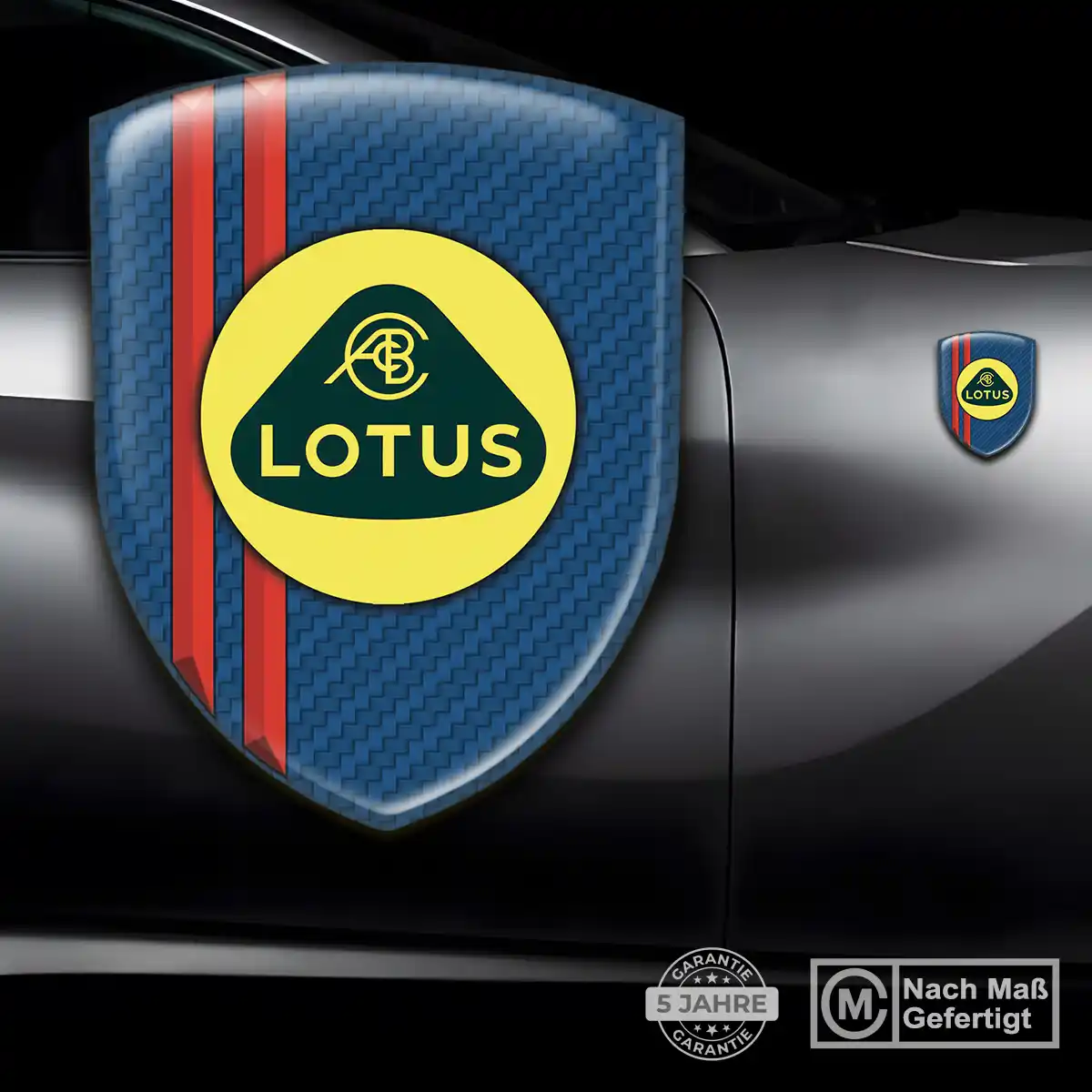 Lotus 3D Gel Aufkleber Wappen Limitierte Auflage