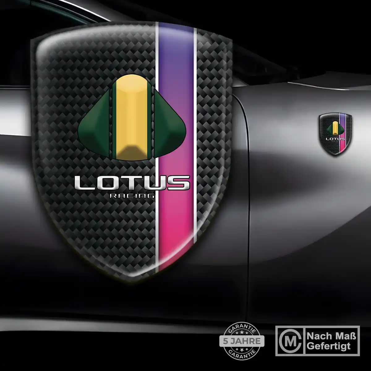 Lotus 3D Gel Aufkleber Wappen Luxus-Edition
