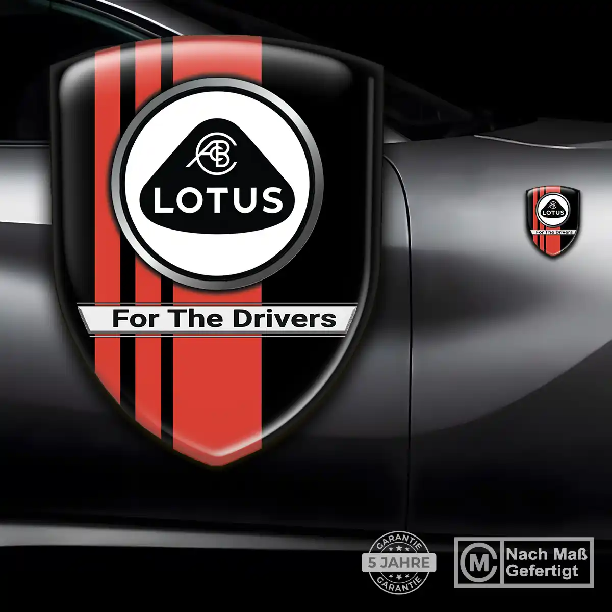 Lotus 3D Gel Aufkleber Wappen Modernes Design
