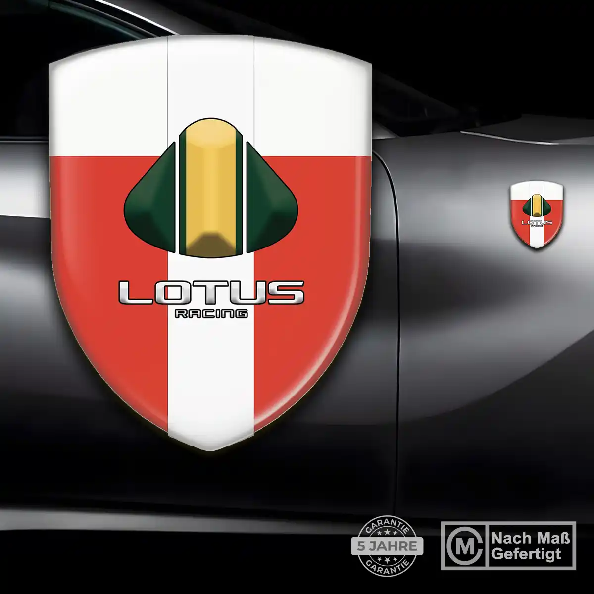 Lotus 3D Gel Aufkleber Wappen Premium-Edition