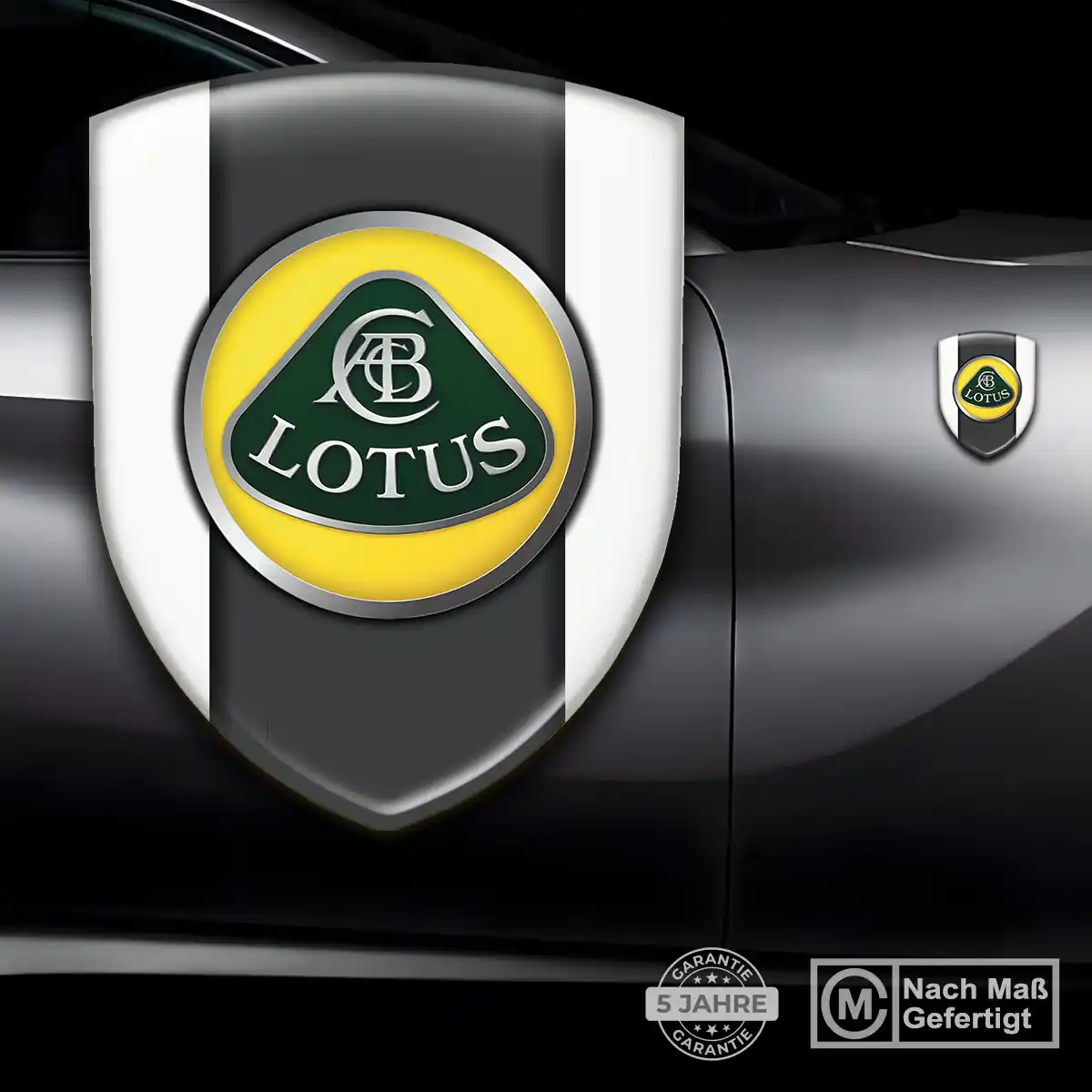 Lotus 3D Gel Aufkleber Wappen Premiumqualität
